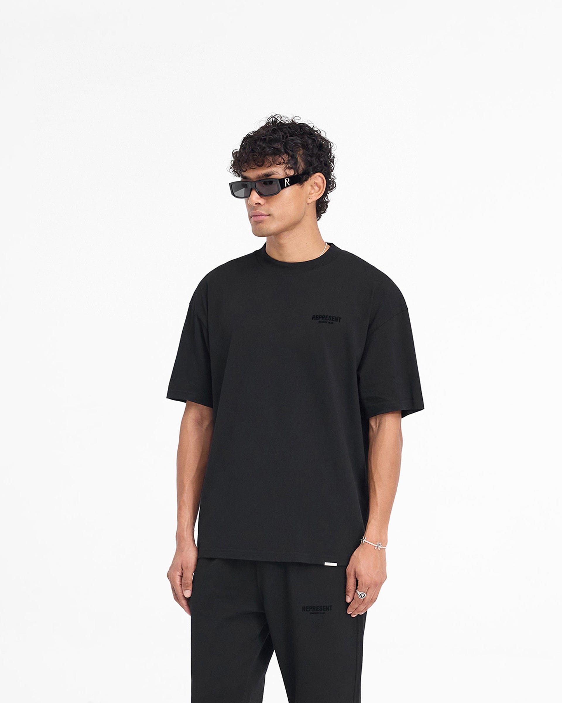 Owners Club Represent Owners Club Flocked T - Shirt - Black