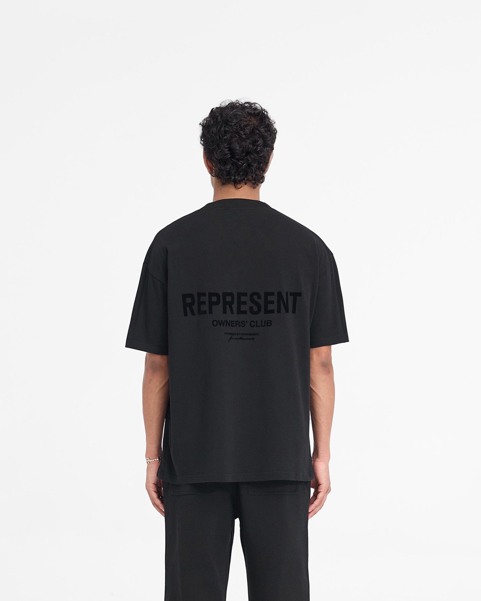 Owners Club Represent Owners Club Flocked T - Shirt - Black