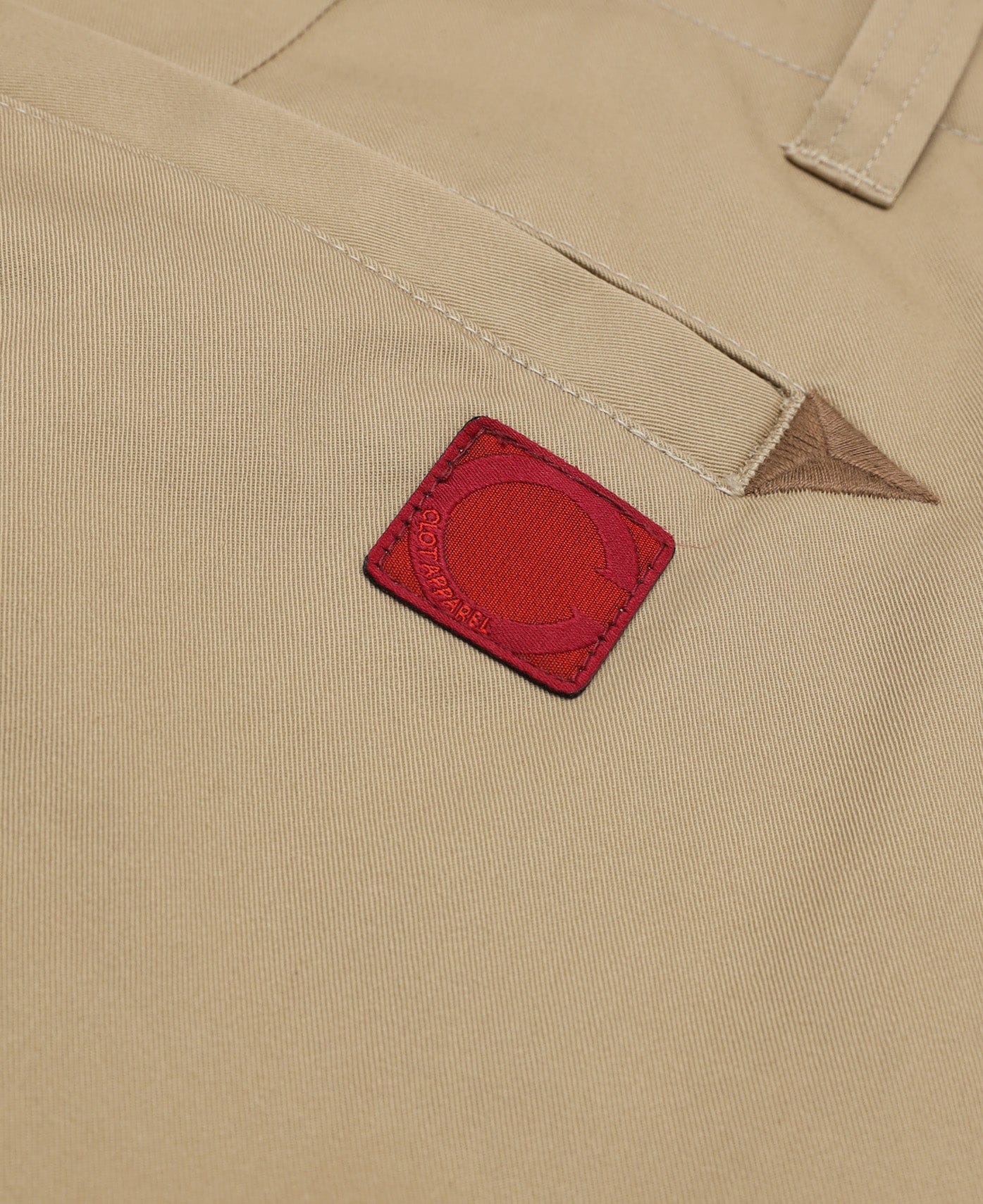 CLOT Embroidered Chino Pants (Beige)
