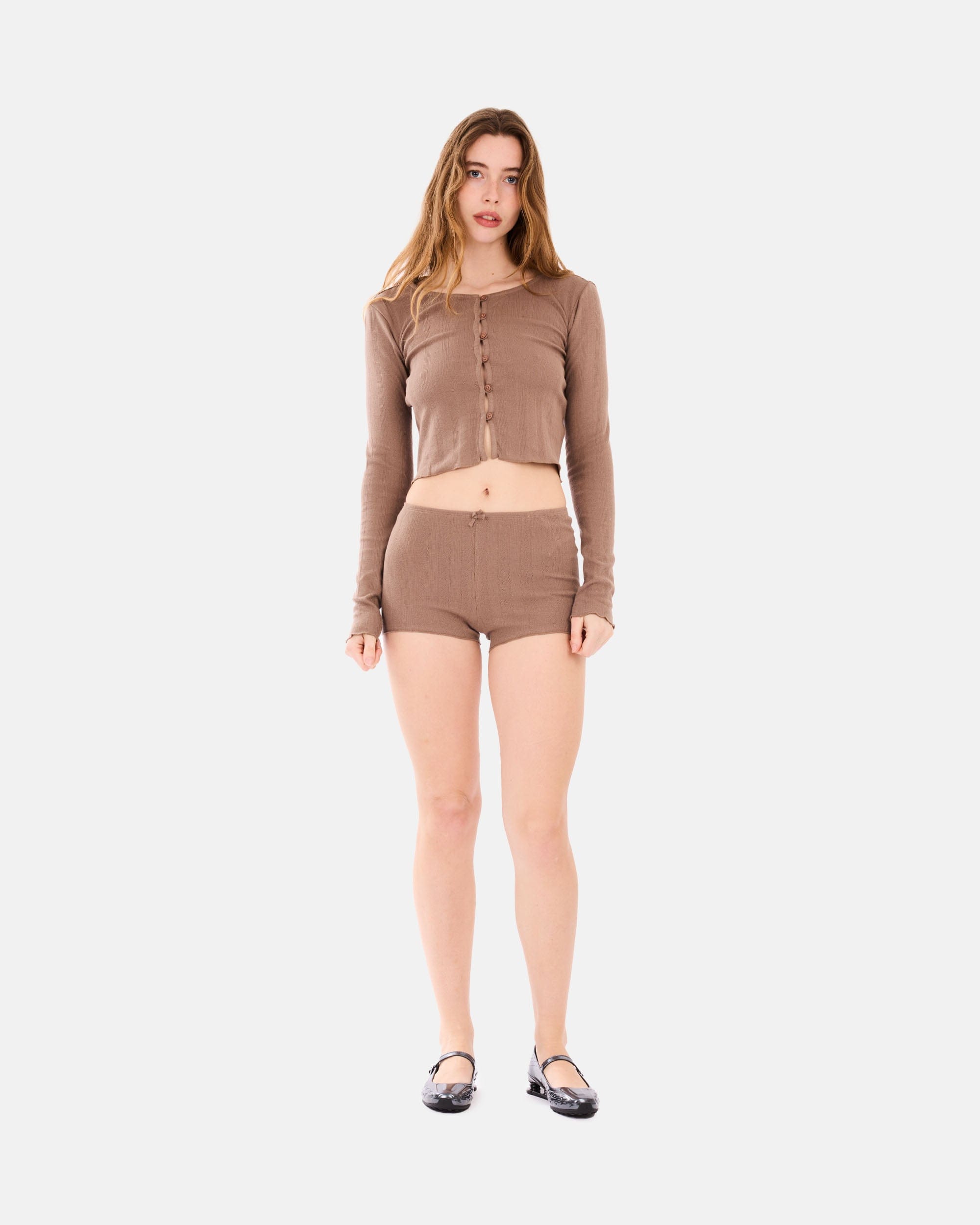 DG Organic Basics Aps Pointelle Cardigan