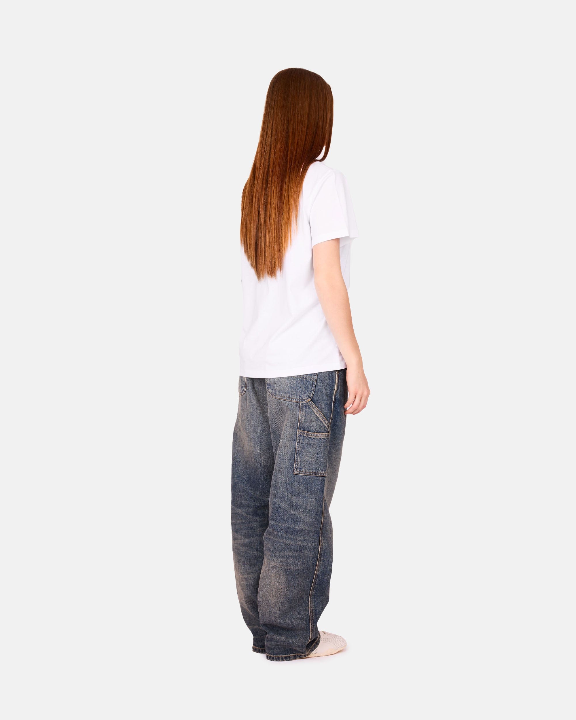 GANNI A/S Basic Cotton Jersey T - shirt Boots Print