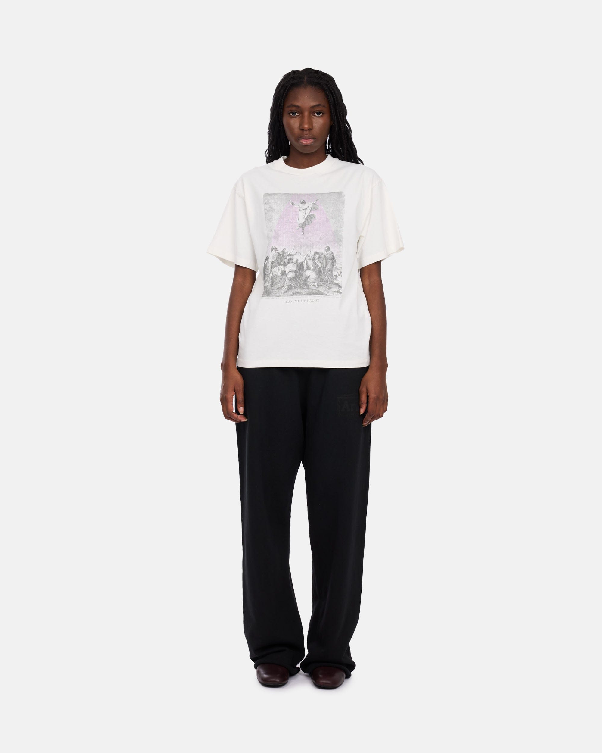 SLAM JAM SRL (ARIES ROA) Faded Beam Me Up Daddy T - shirt