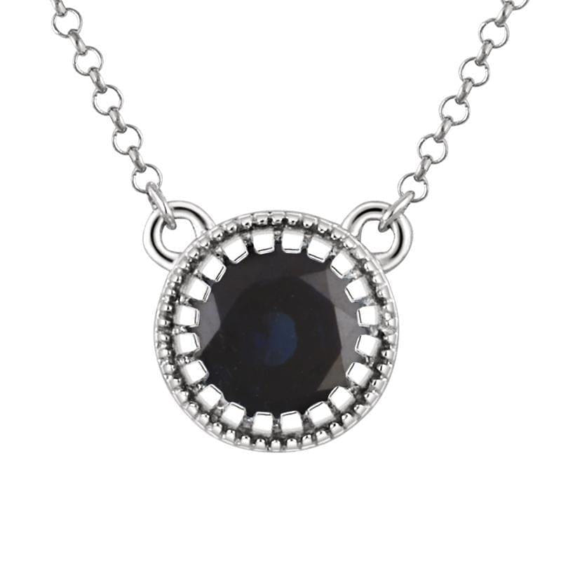 Sabel Collection Round Birthstone Pendant Necklace