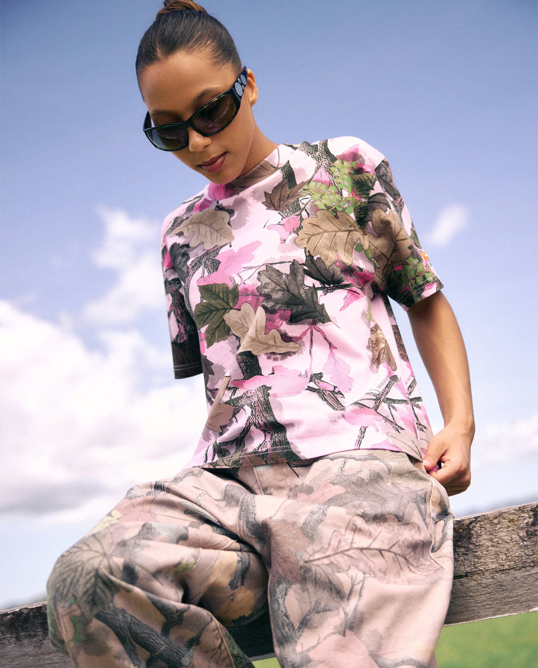 Checks Downtown - Native Camo T - Shirt - Pink