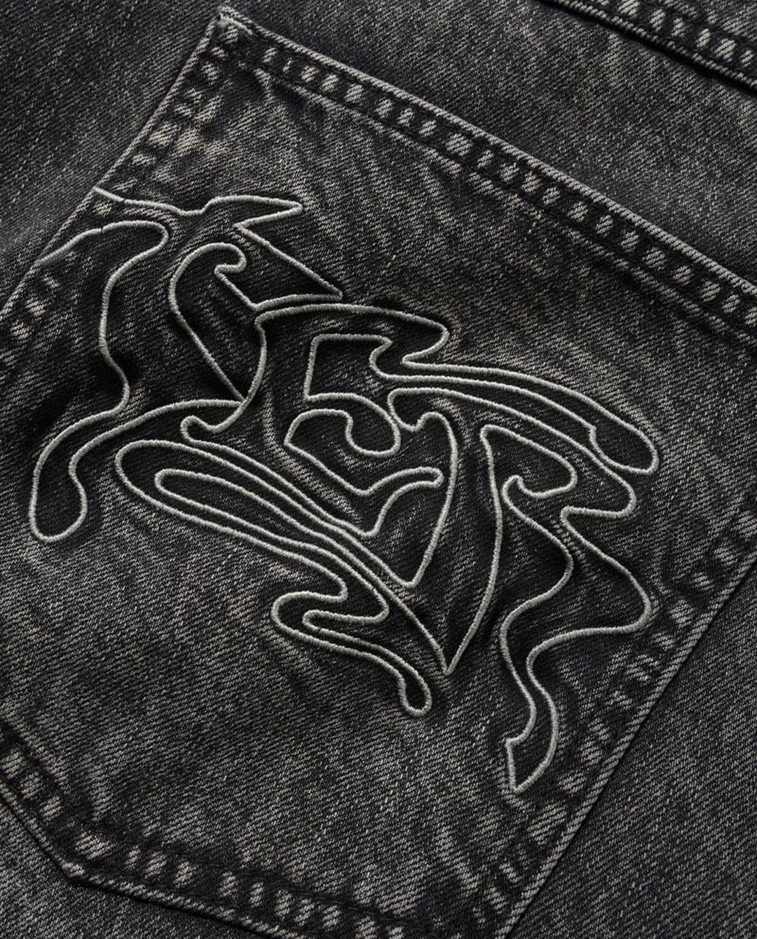 Butter Goods - Drummer Baggy Denim Shorts - Streaky Black
