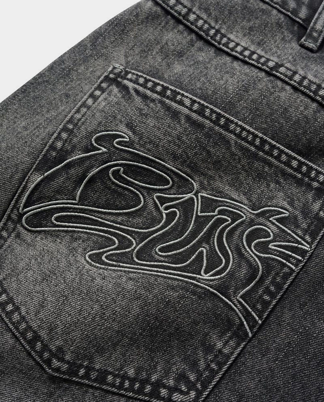Butter Goods - Drummer Baggy Denim Shorts - Streaky Black