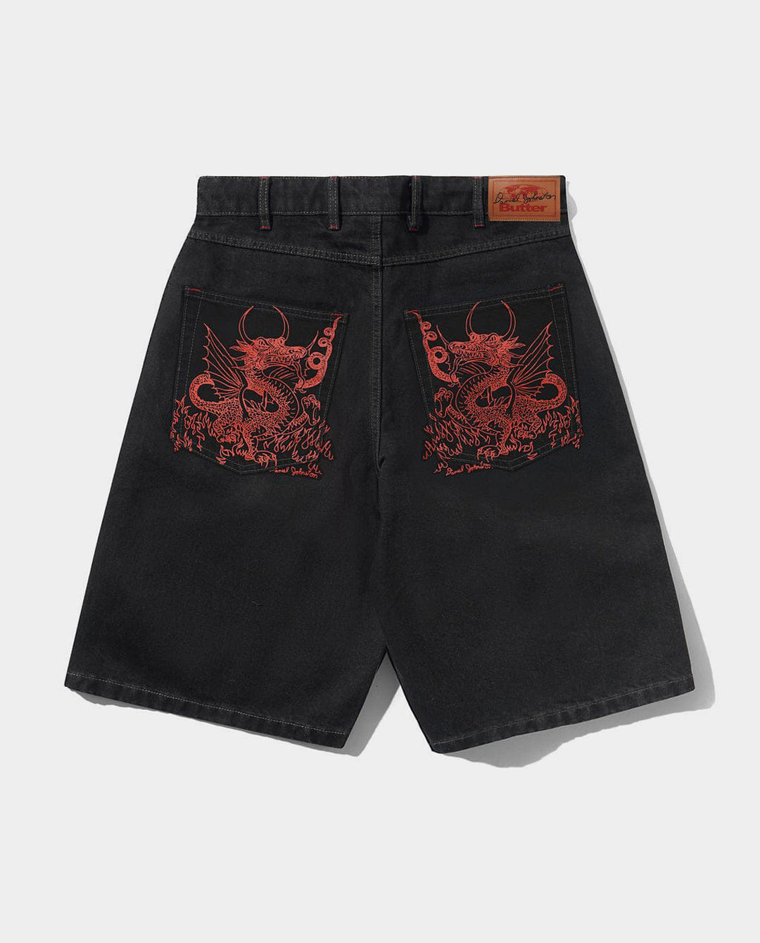 Butter Goods - Dragon Denim Shorts - Washed Black
