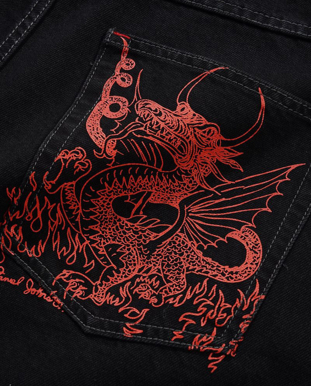 Butter Goods - Dragon Denim Shorts - Washed Black