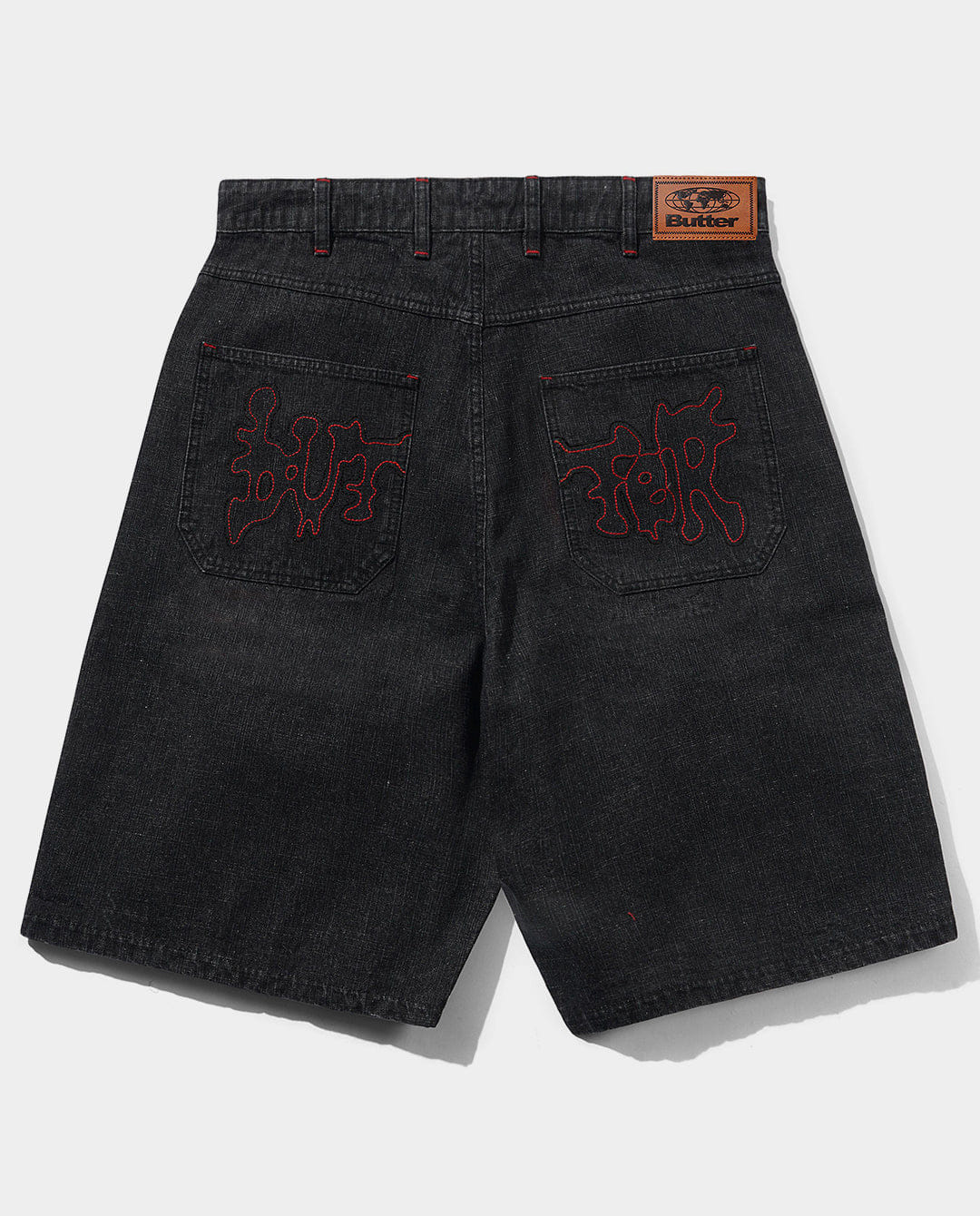 Butter Goods - Blotch Denim Shorts - Streaky Black