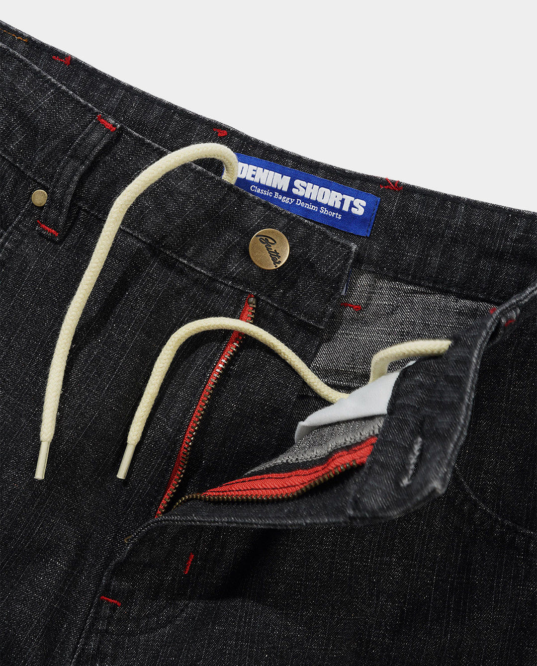 Butter Goods - Blotch Denim Shorts - Streaky Black