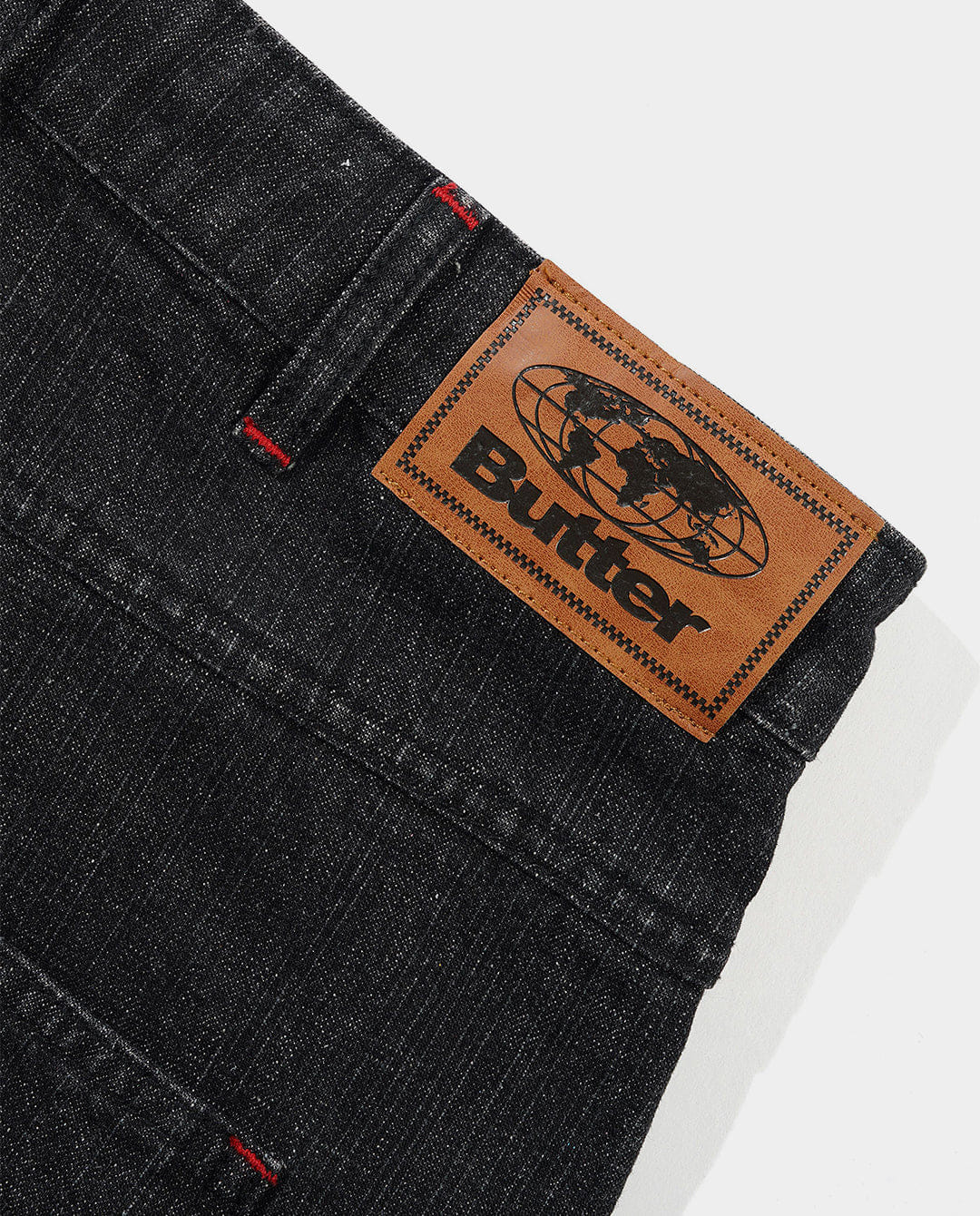 Butter Goods - Blotch Denim Shorts - Streaky Black