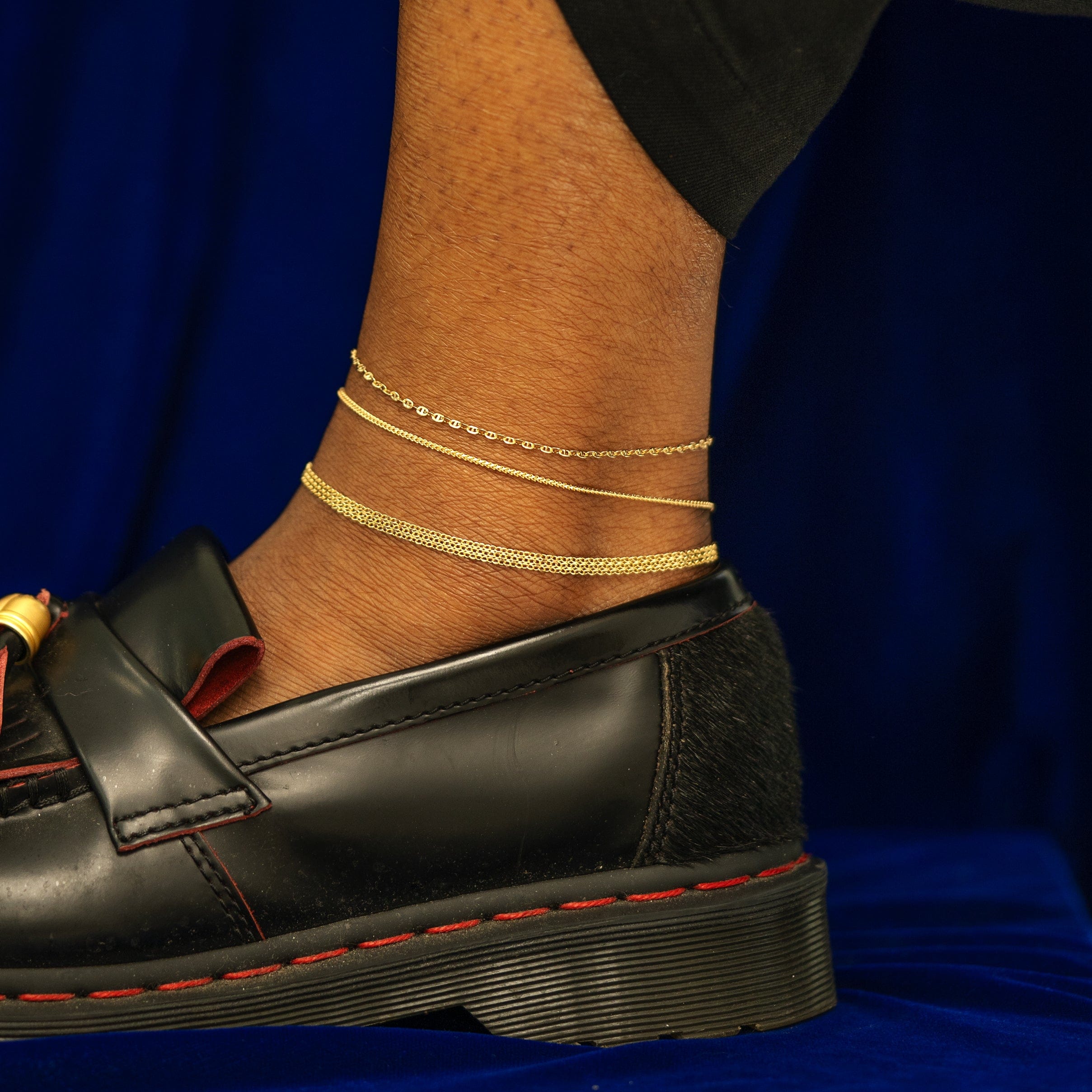 Automic Gold Studio Flat Mariner Anklet