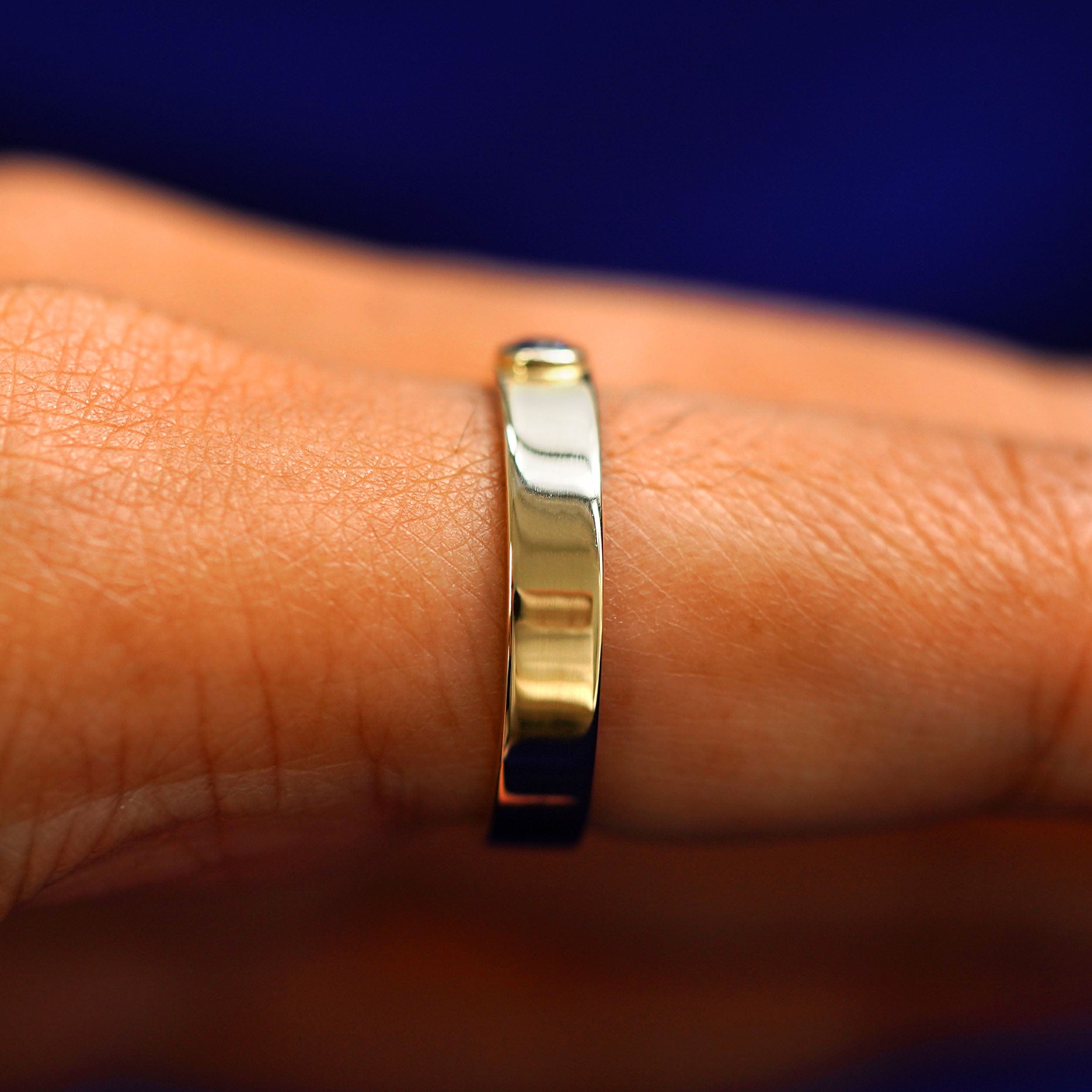 Automic Gold Studio Gemstone Industrial Band