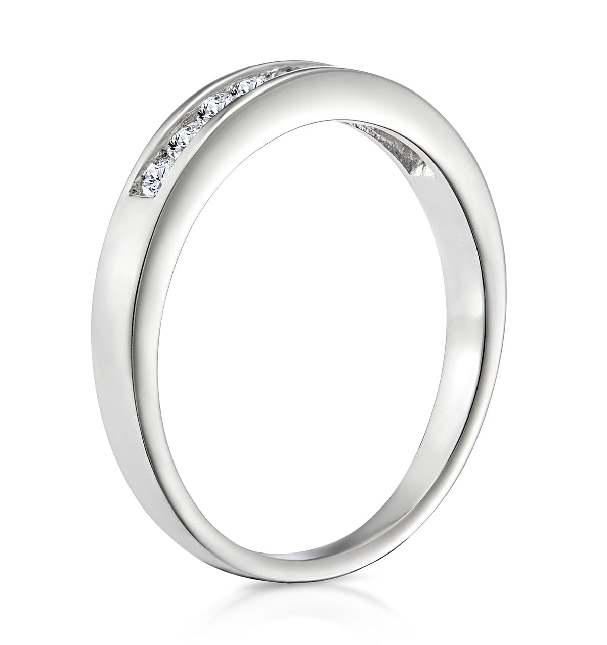 Diamond Rae Platinum Diamond Half Band Eternity Ring 0.25CT H/SI