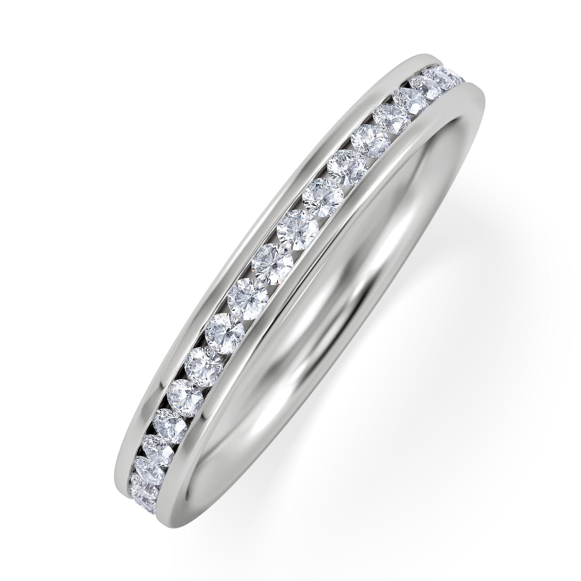 Diamond Eternity Ring Rae Channel Set 0.50ct G/Vs in 18K White Gold