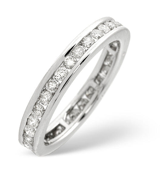 Diamond 9K White Gold Diamond Eternity Ring 0.91CT