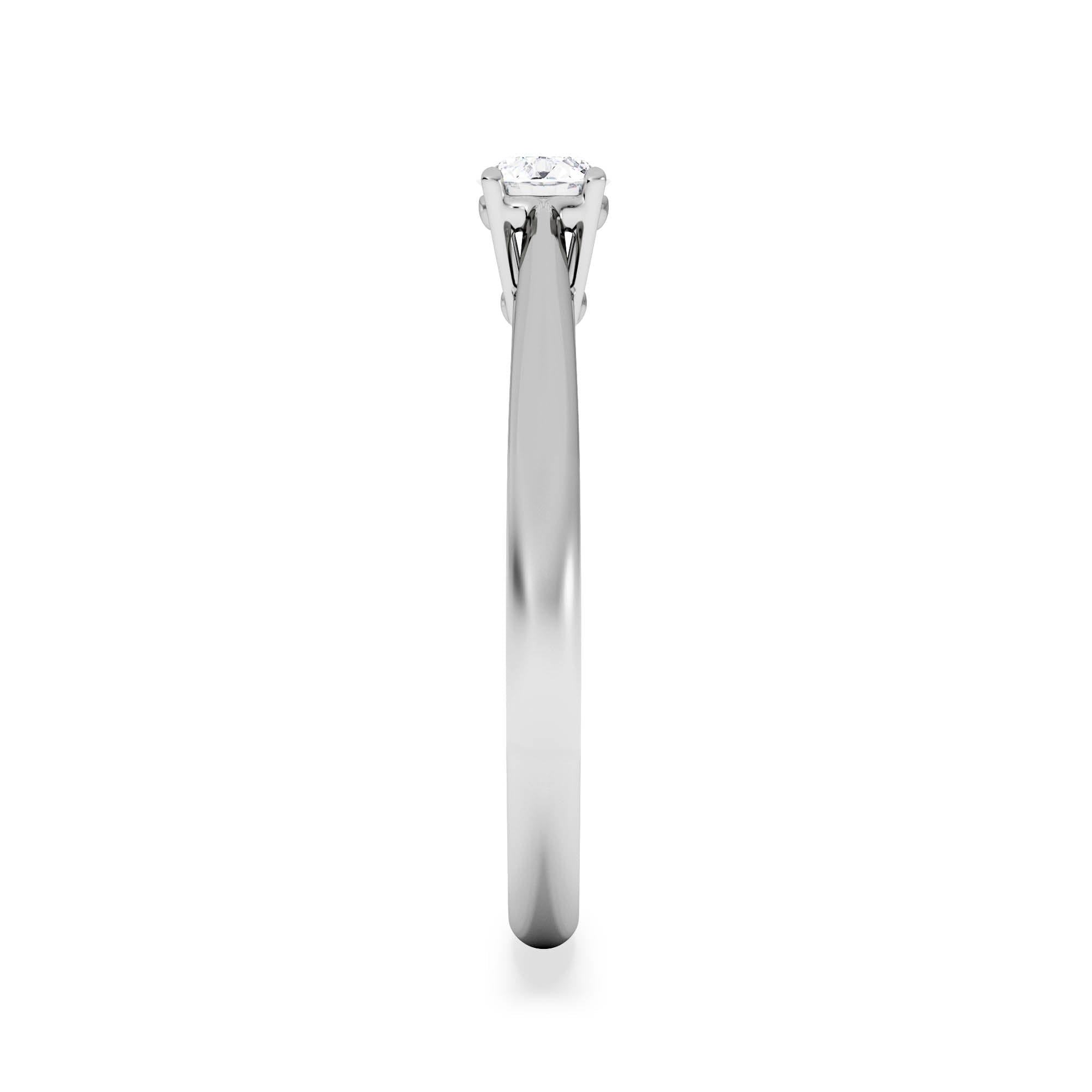 Diamond Engagement Ring Certified Elysia 18K White Gold Diamond 0.25CT - F - G/VS
