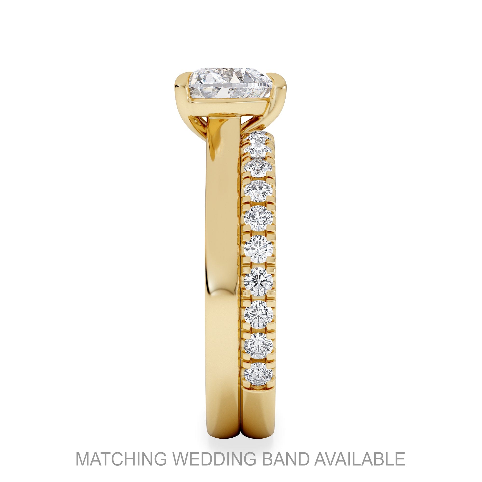 Diamond Amora Heart 1.00ct Lab Diamond Engagement Ring F/VS Set in 18K Gold