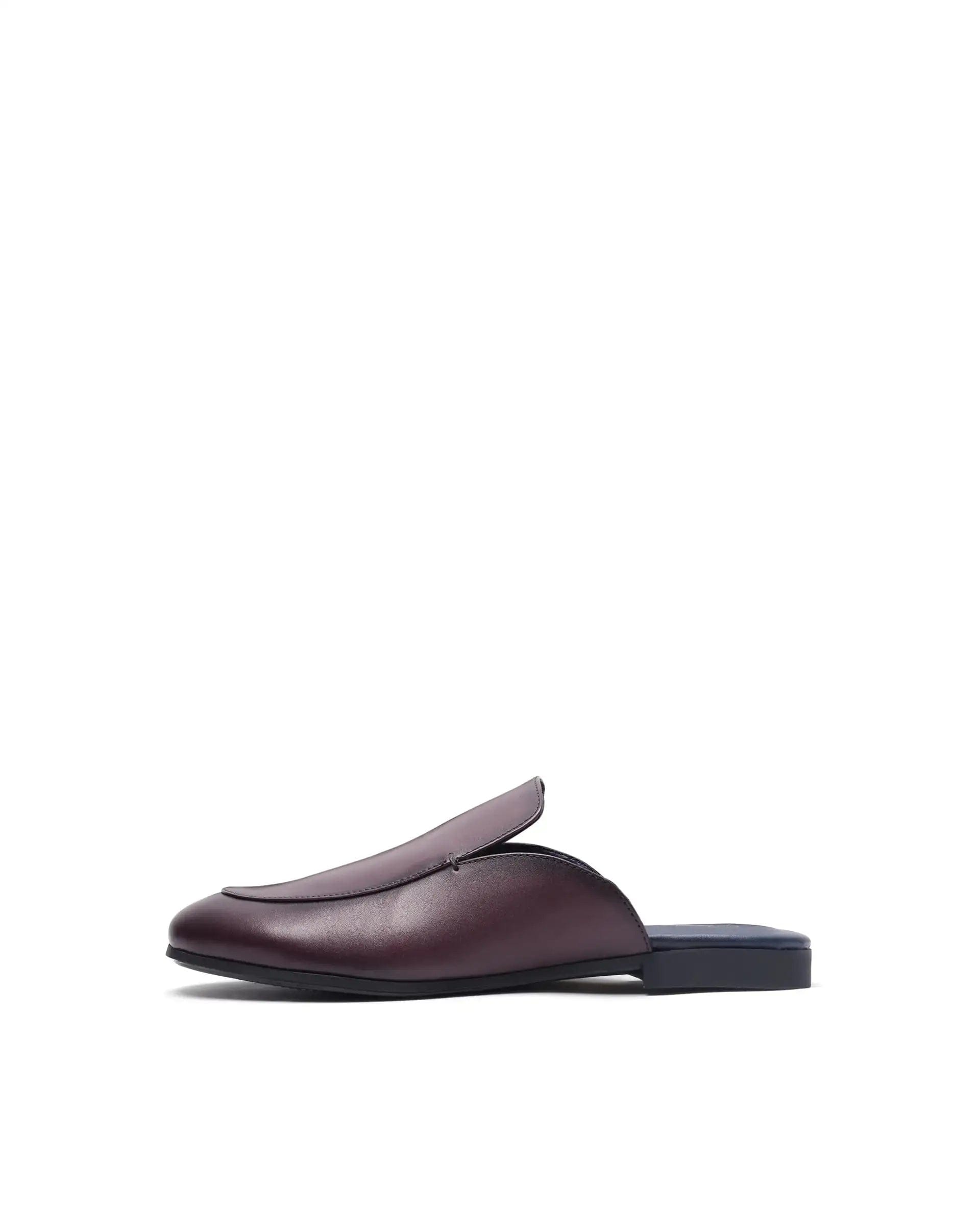 RAREZ Rare Rabbit Men Sydney Burgundy Slip - On Mule