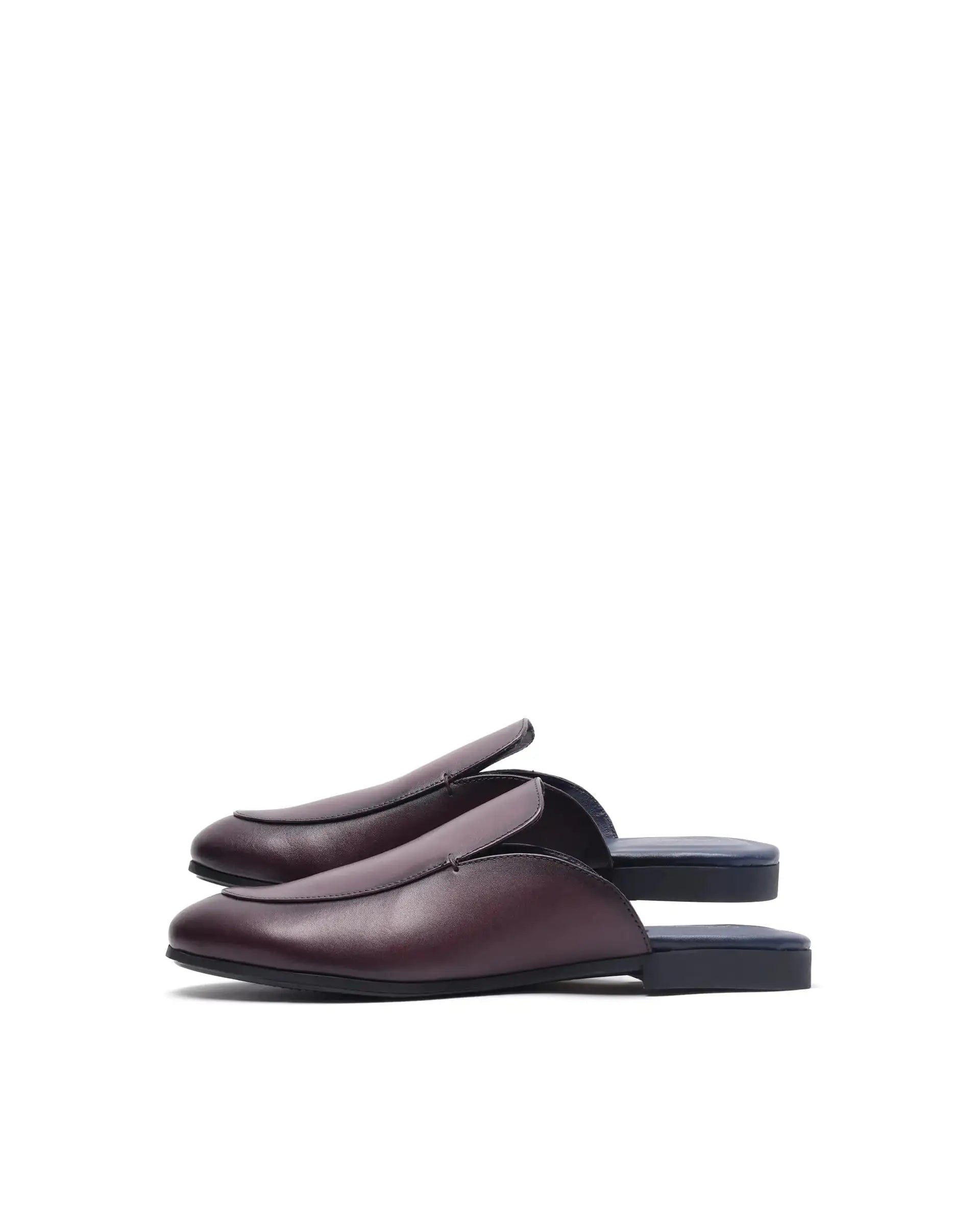 RAREZ Rare Rabbit Men Sydney Burgundy Slip - On Mule