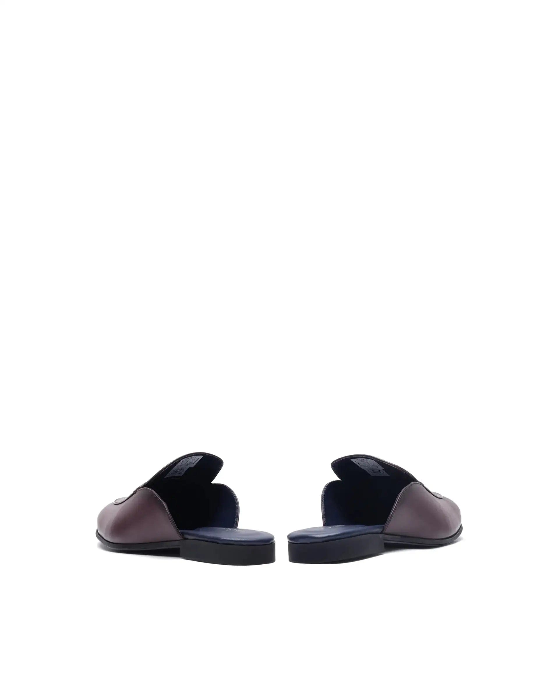 RAREZ Rare Rabbit Men Sydney Burgundy Slip - On Mule