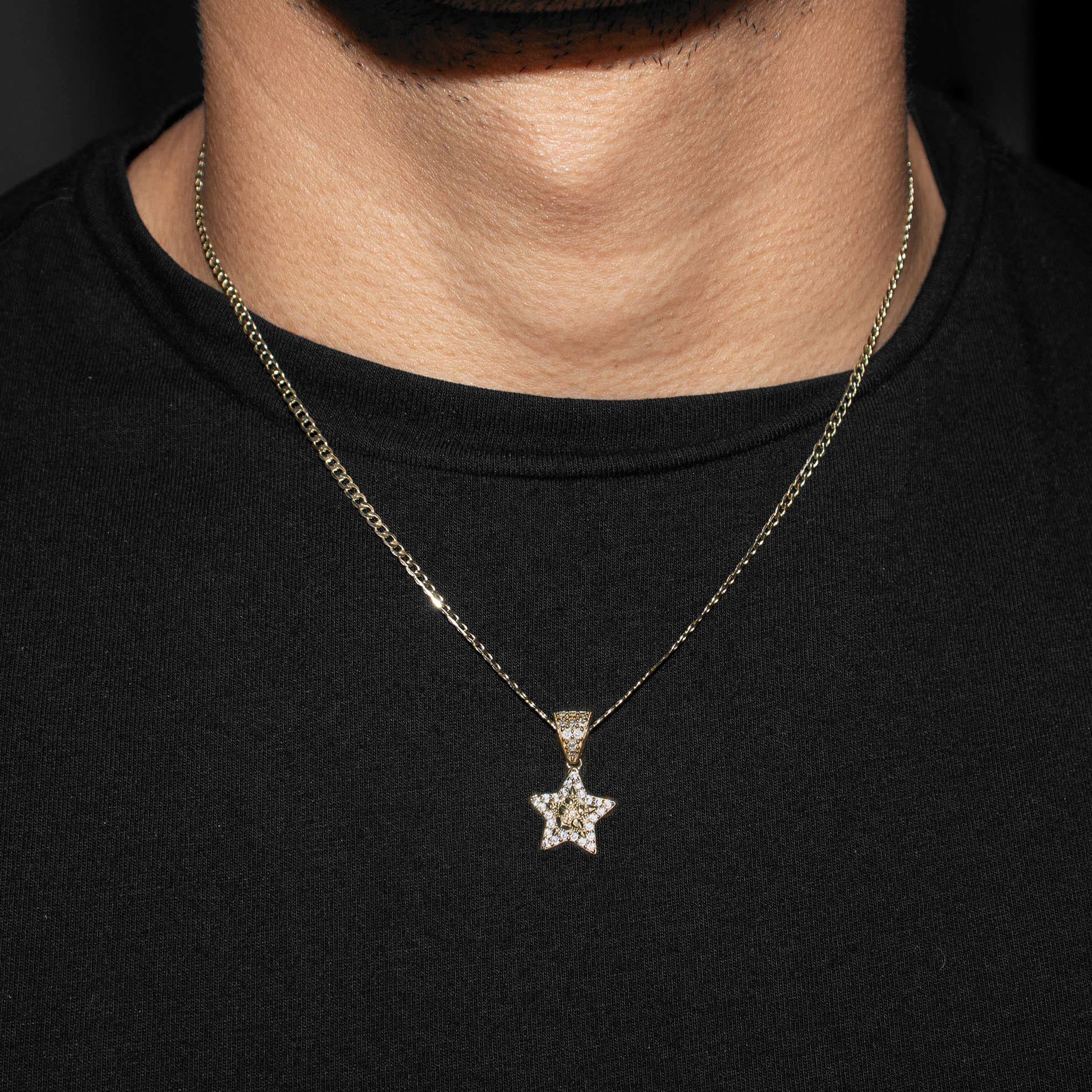 Manufacturer 1 10K Yellow Gold Star Nugget Necklace | Appx. 1 - 5 Grams