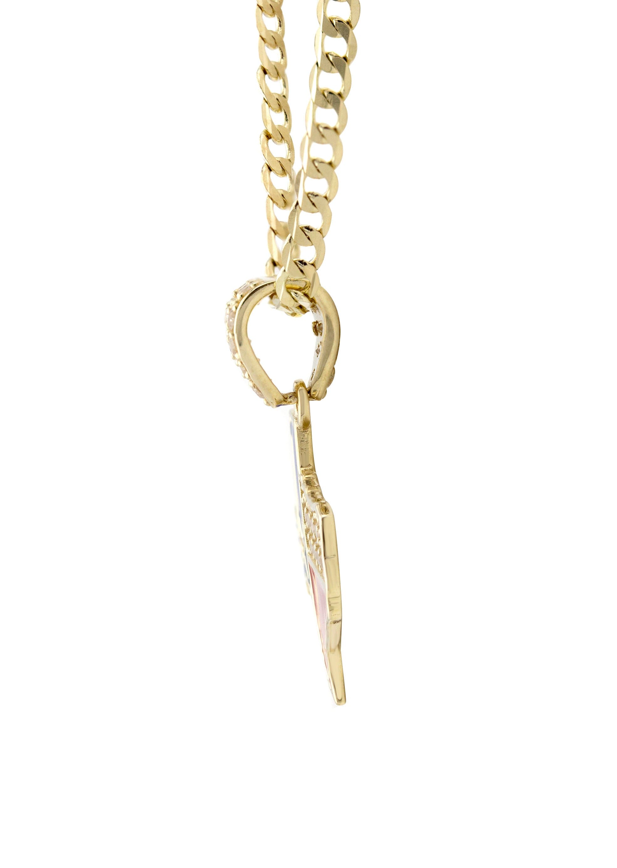Manufacturer 1 10K Yellow Gold Texas Flag Necklace | Appx. 1.3 - 5.3 Grams