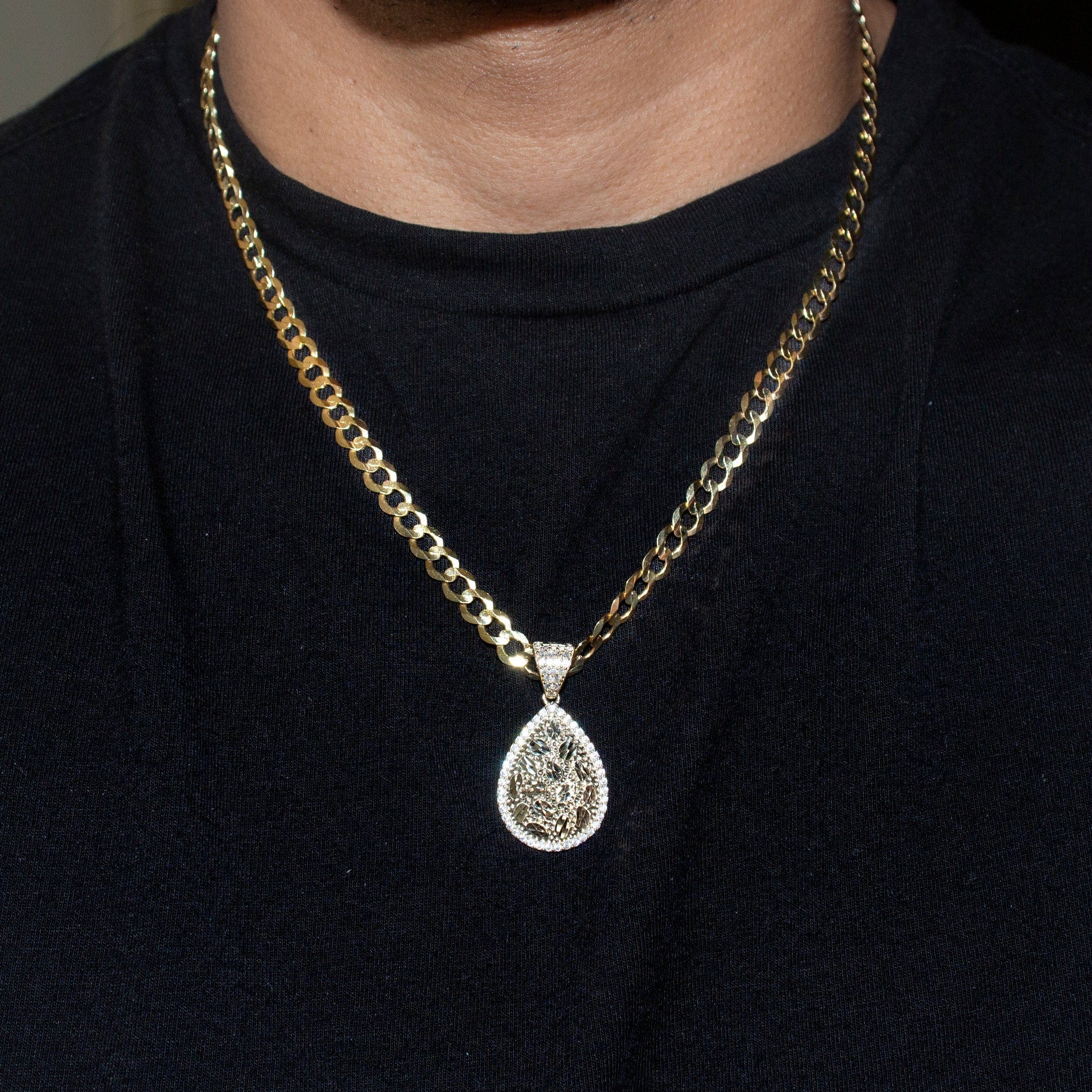 Manufacturer 1 10K Yellow Gold Nugget Necklace | Appx. 3.3 - 17.3 Grams