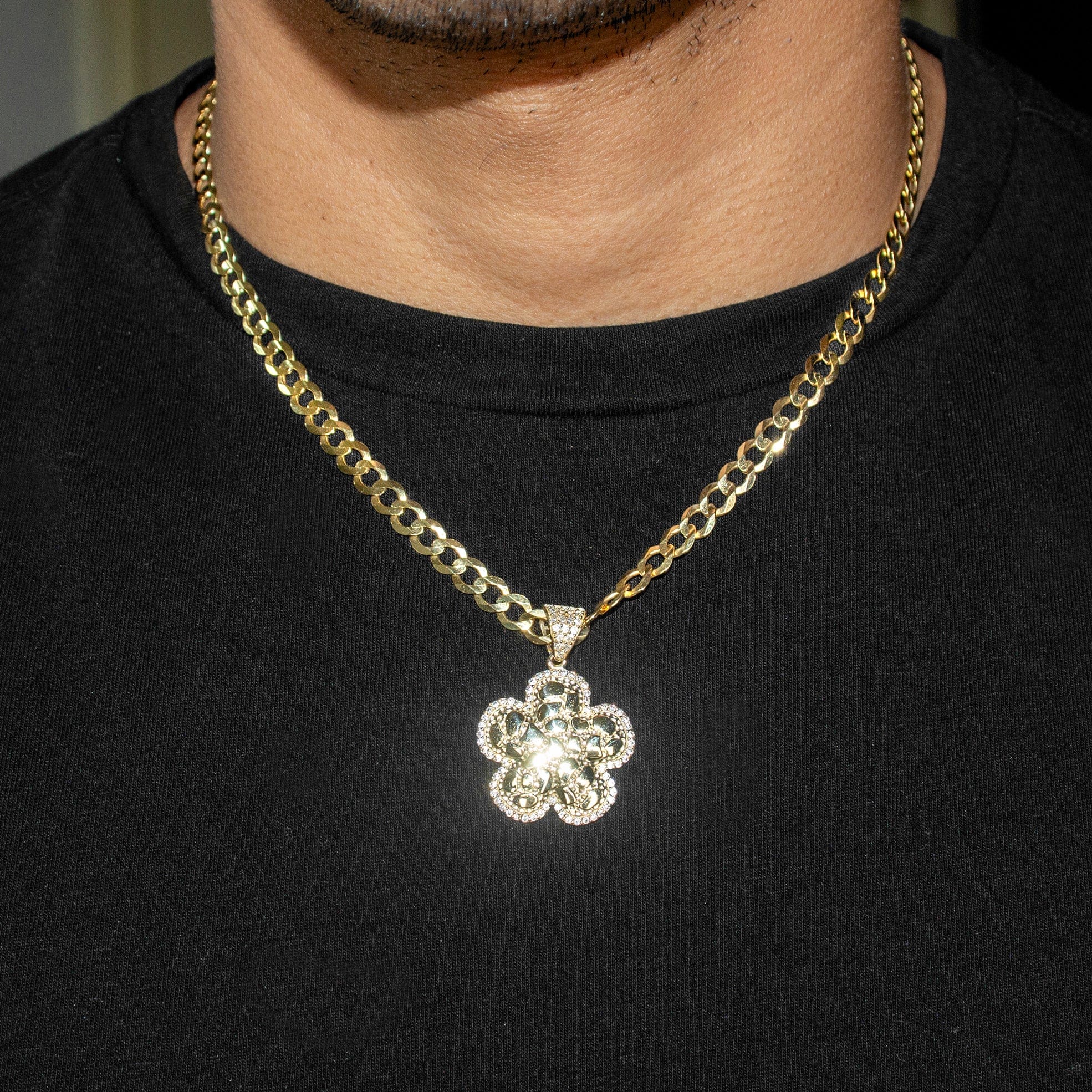 Manufacturer 1 10K Yellow Gold Nugget Necklace | Appx. 4 - 18 Grams