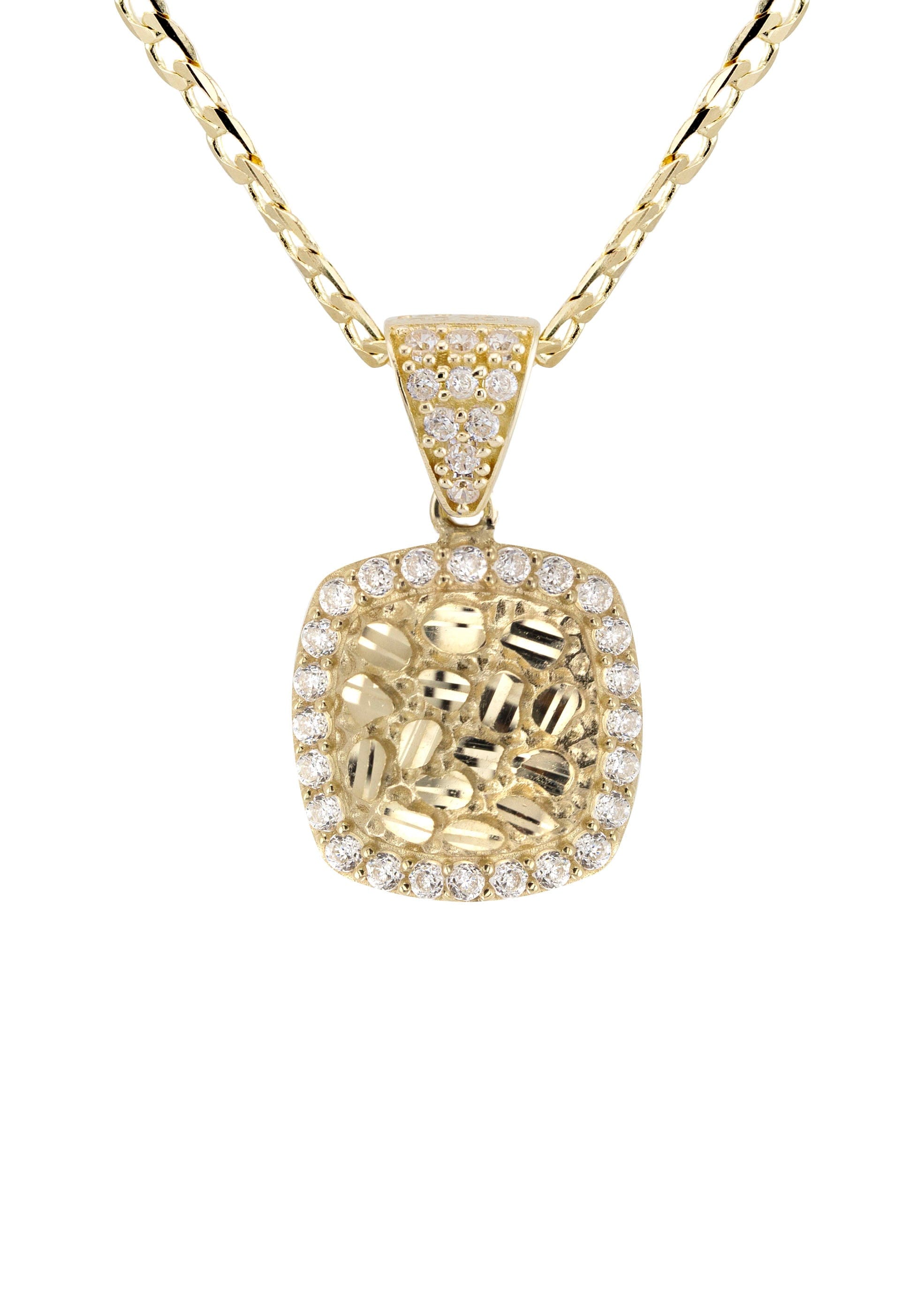 Manufacturer 1 10K Yellow Gold Heart Nugget Necklace | Appx. 1.5 - 5.5 Grams