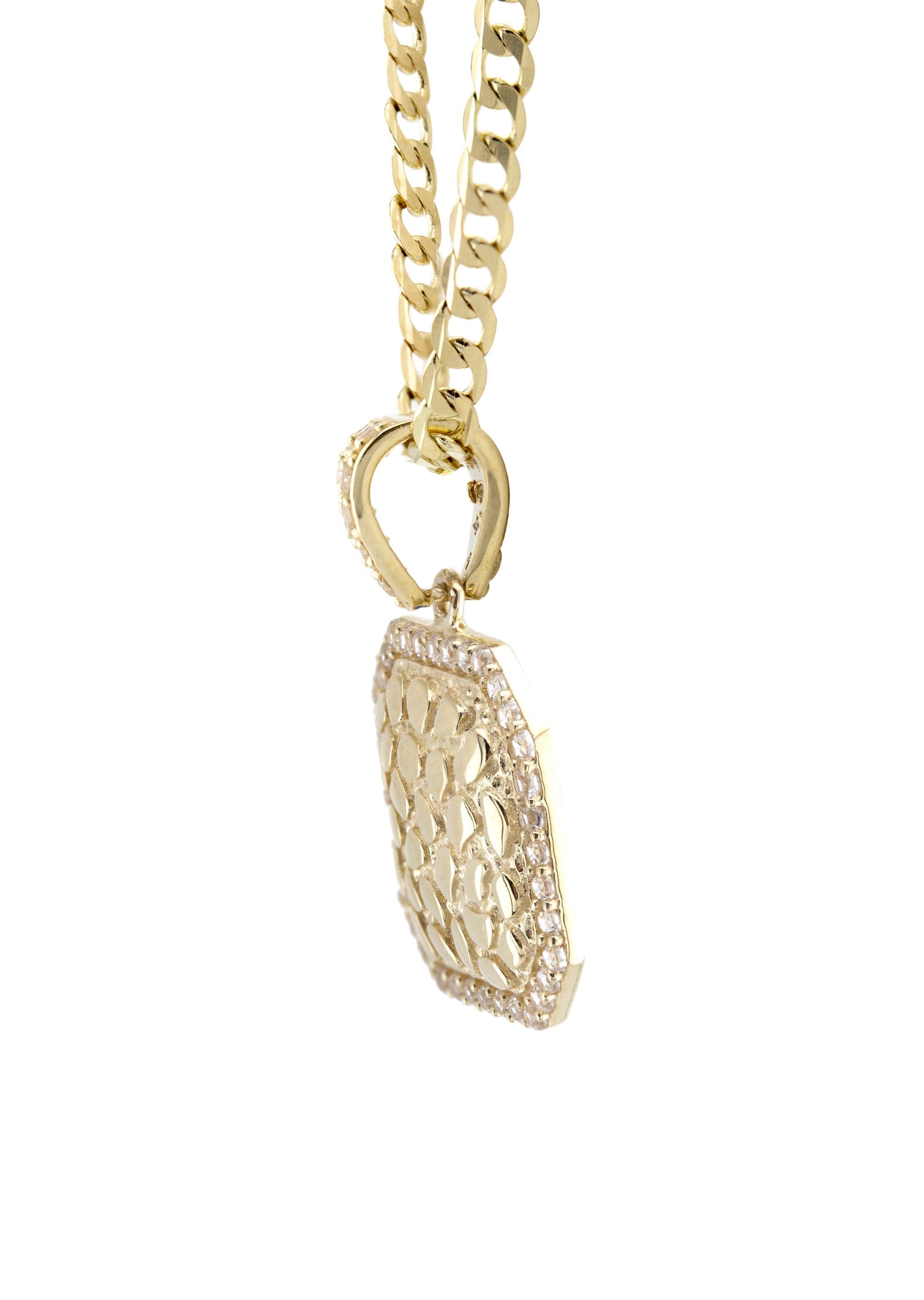 Manufacturer 1 10K Yellow Gold Nugget Necklace | Appx. 1.8 - 5.8 Grams