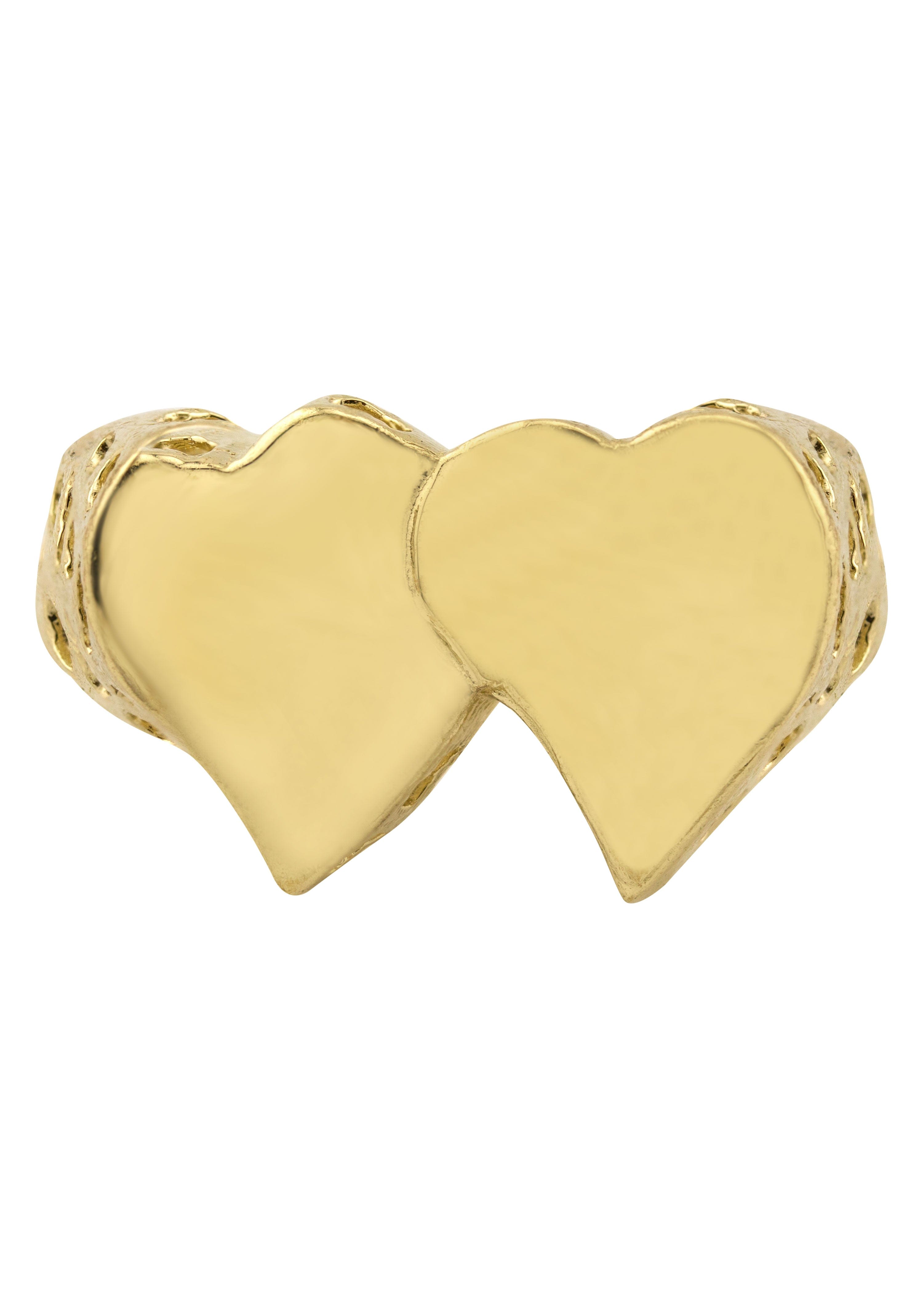 Manufacturer 1 Mens Hearts Signet Ring - 10K Gold | 7 Grams