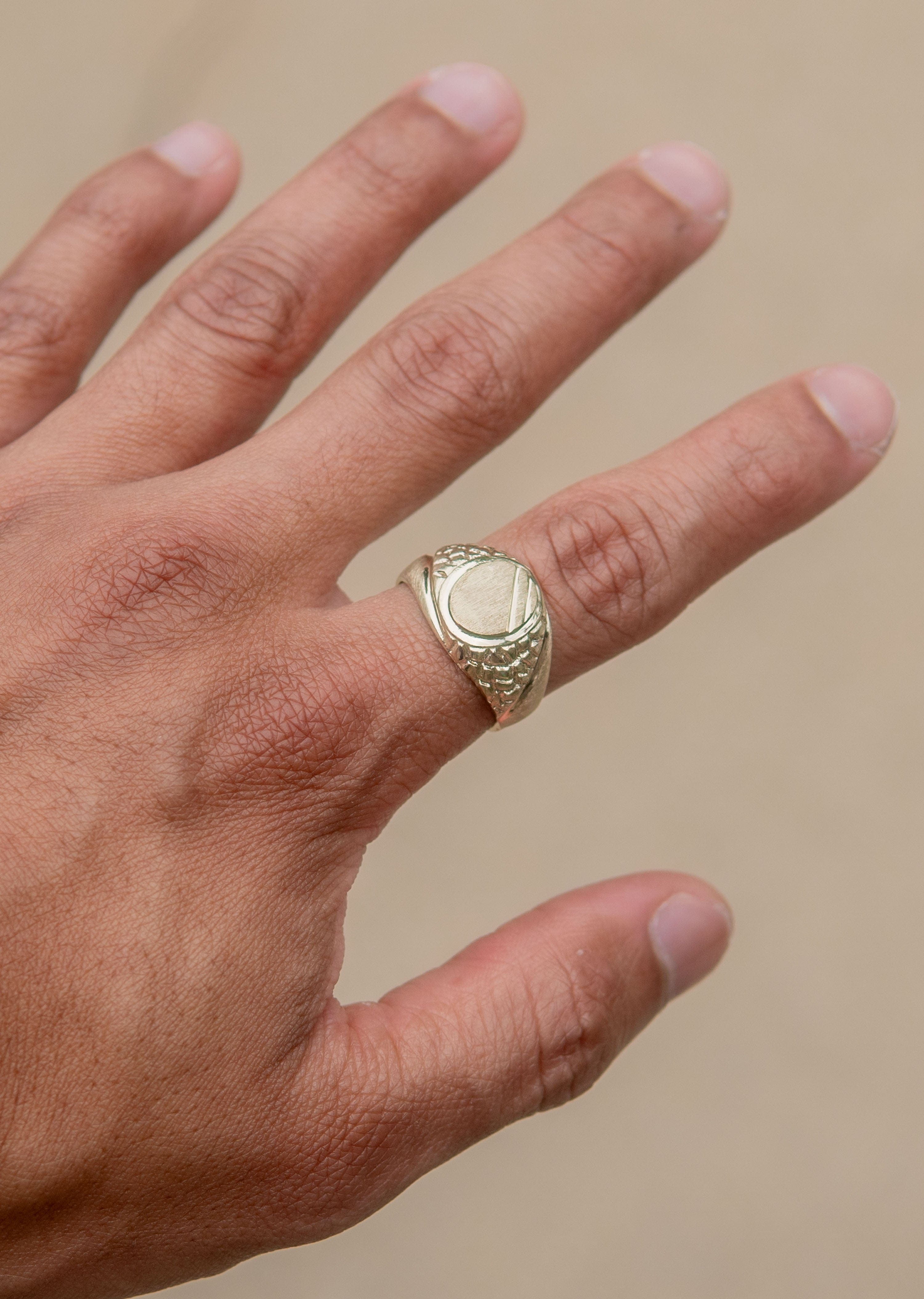 Manufacturer 1 Mens Signet Ring - 10K Gold | 6 Grams
