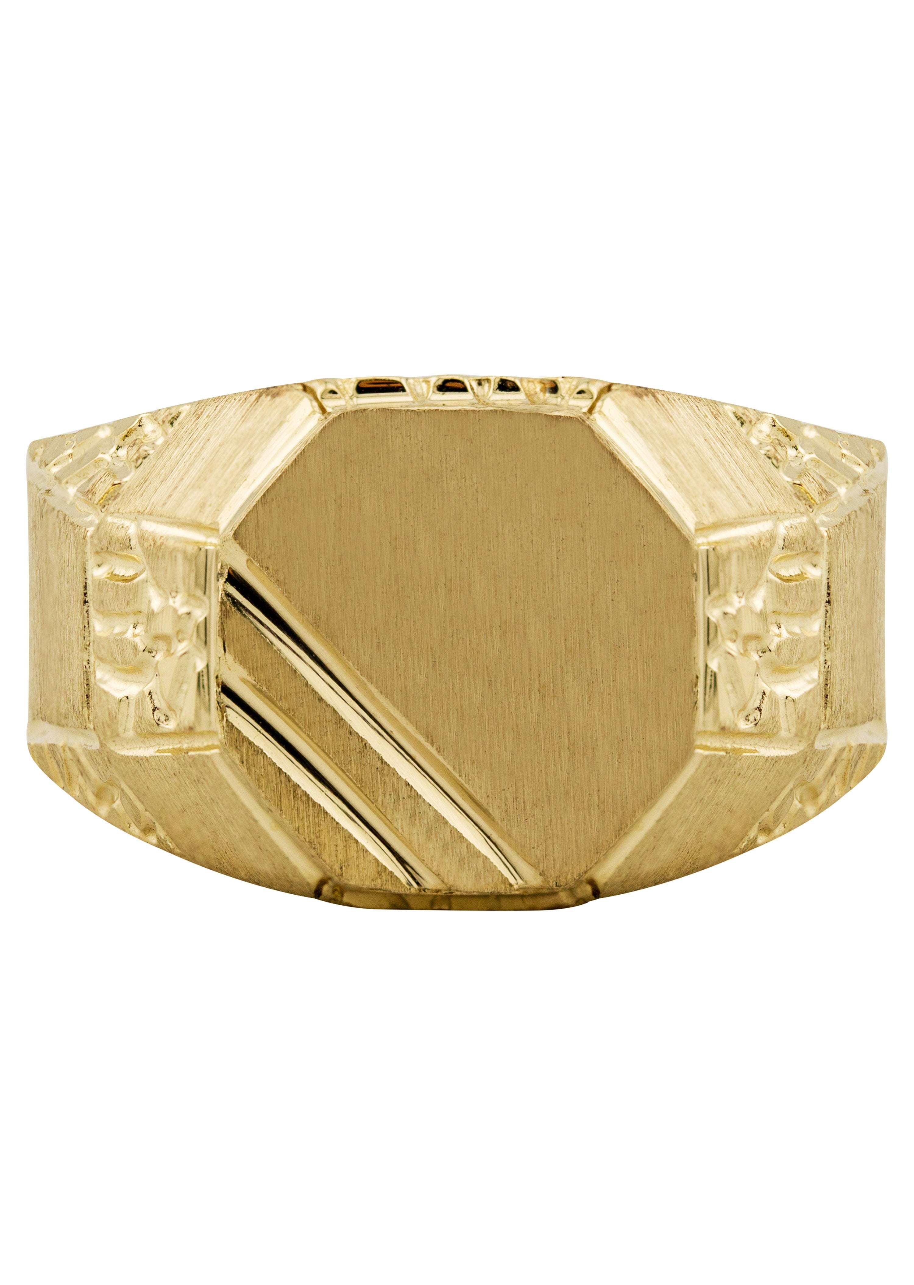 Manufacturer 1 Mens Signet Ring - 10K Gold | 7 Grams