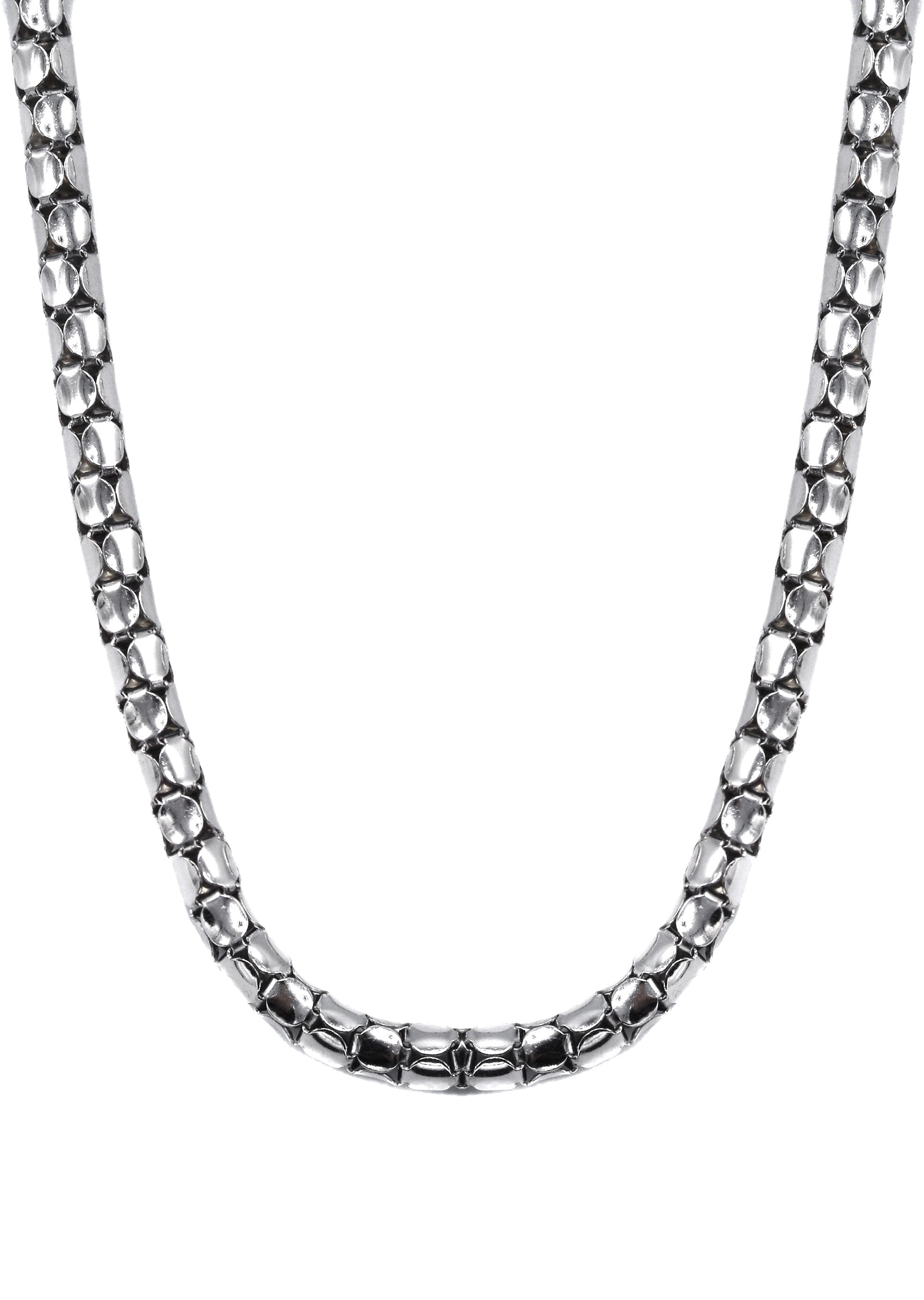 Manufacturer 43 Silver Chain - Mens White Chain / Coreana Chain