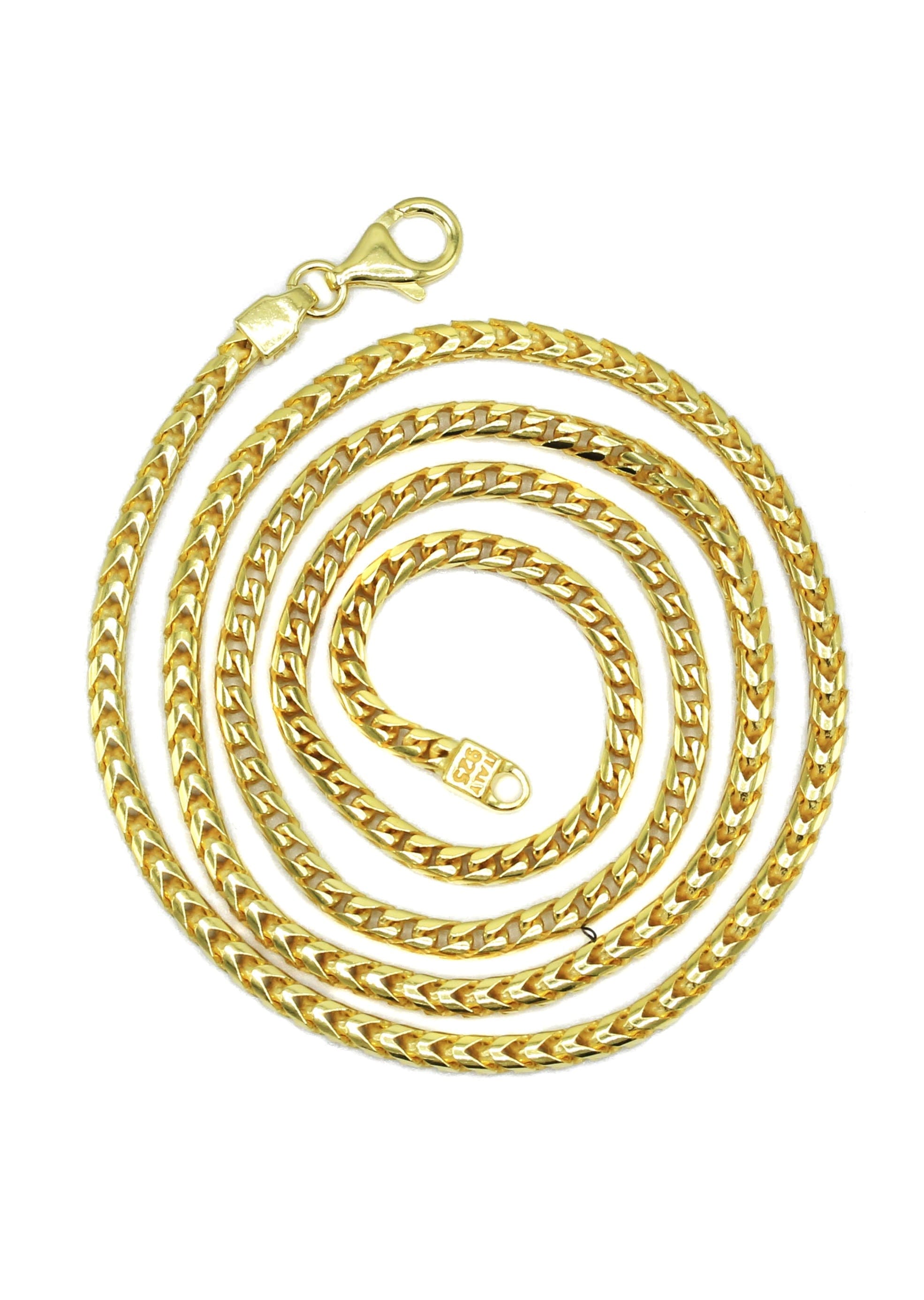 Manufacturer 43 Silver Chain - Mens Gold Chain / Franco Chain