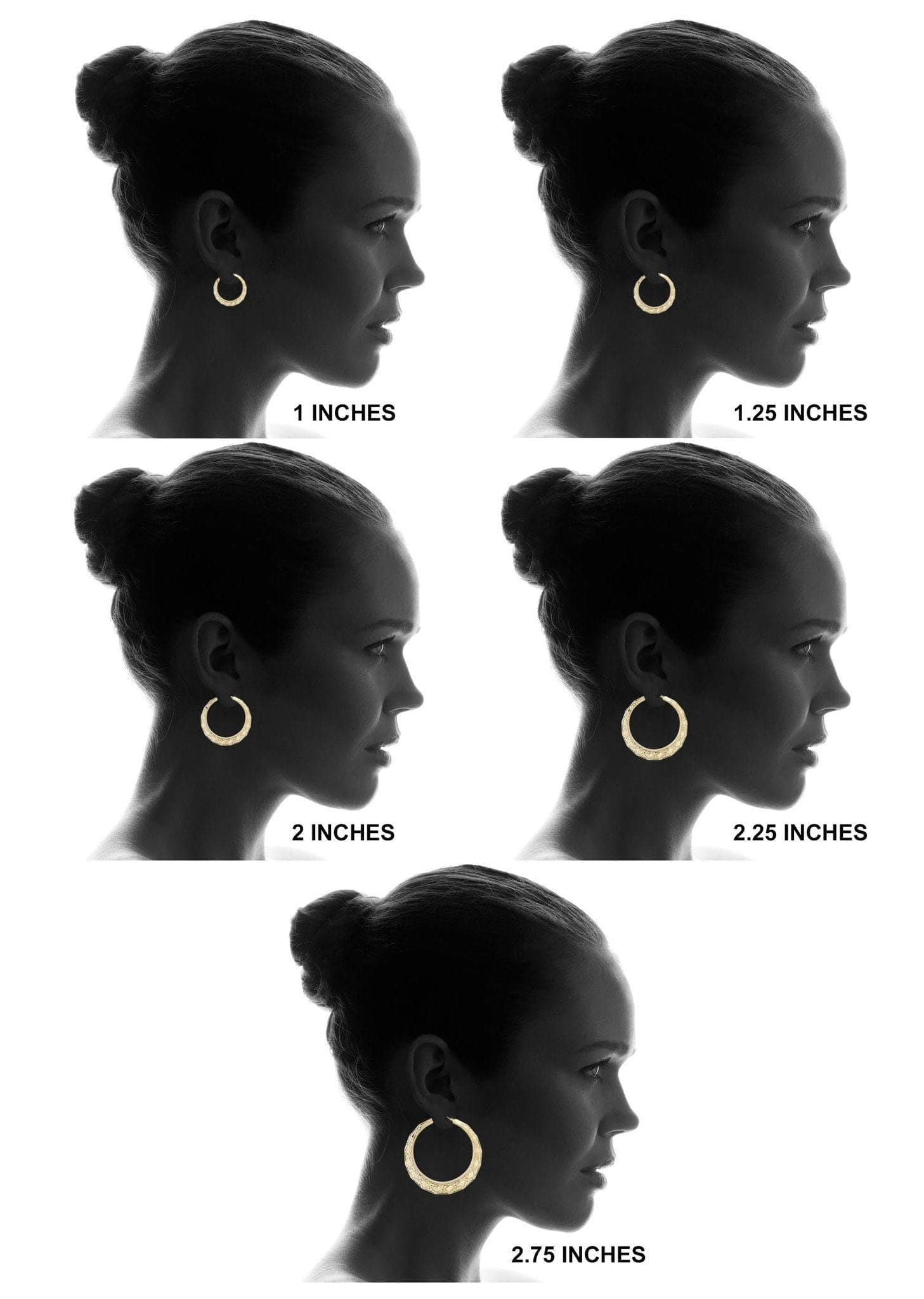 Manufacturer 1 10K Gold Stop Sign Hoop Earrings | Customizable Size