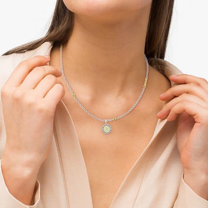 Lagos Signature Caviar Diamond Initial Charm - 07 - 81201