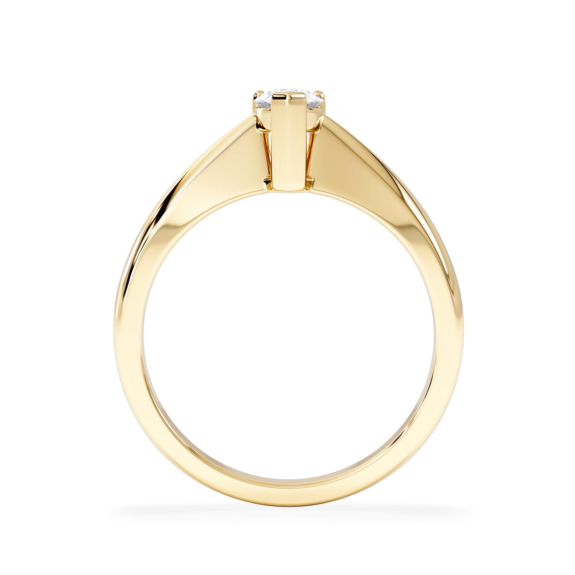 Diamond Naomi Pear Cut Lab Diamond Engagement Ring 0.50ct H/SI in 9k Gold