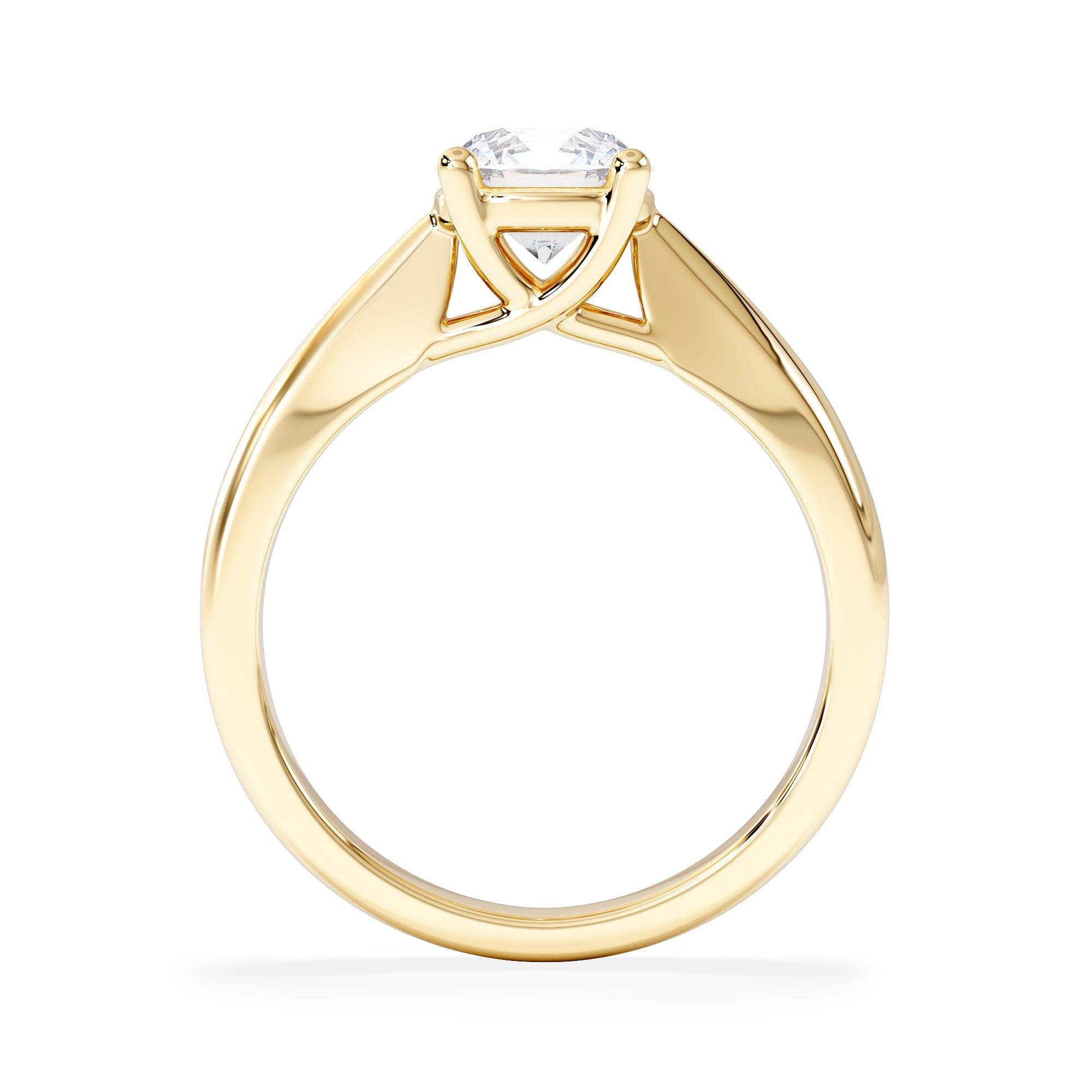 Diamond Naomi Round Cut Lab Diamond Engagement Ring 1.00ct H/SI in 9k Gold