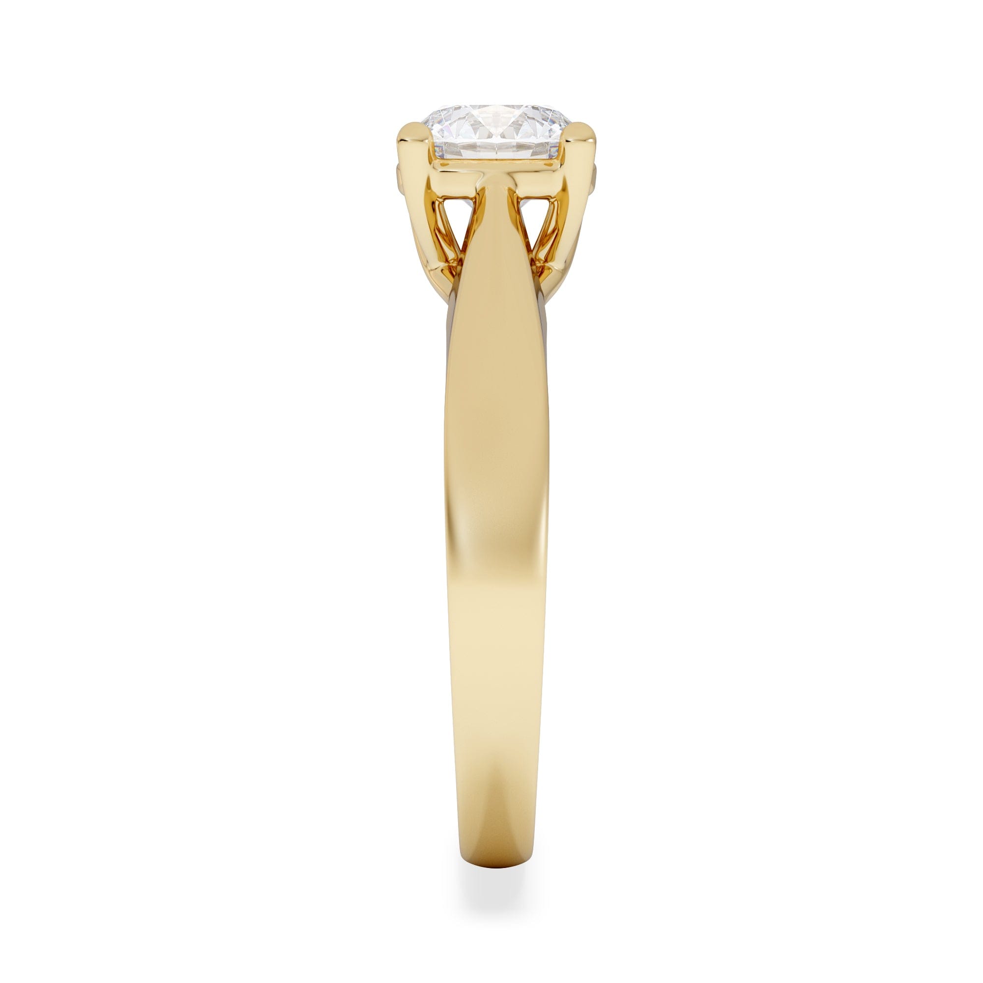 Diamond Naomi Round Cut Lab Diamond Engagement Ring 1.00ct H/SI in 9k Gold