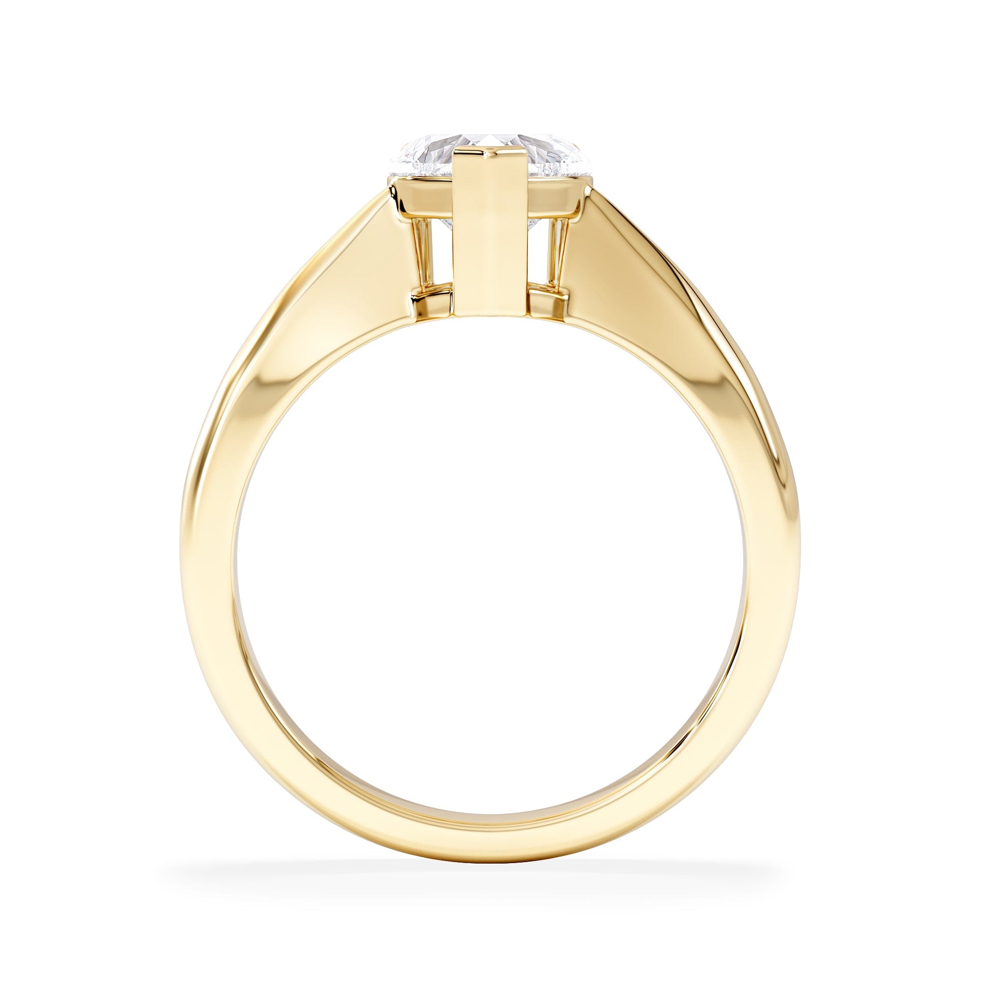 Diamond Naomi Heart Cut Lab Diamond Engagement Ring 1.00ct H/SI in 9k Gold