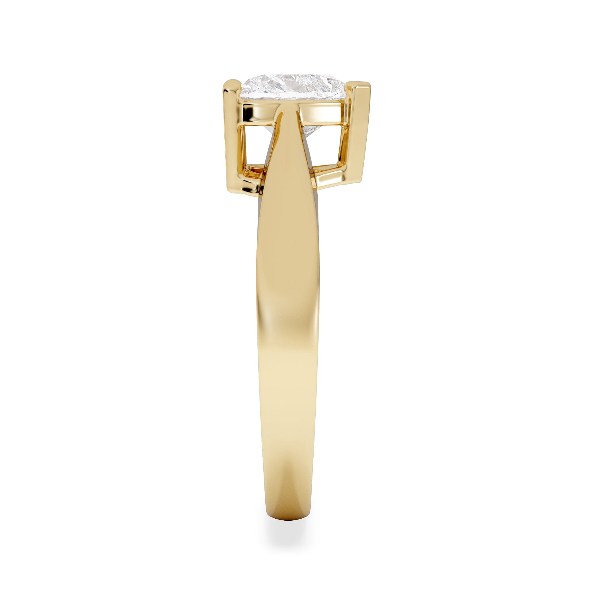 Diamond Naomi Heart Cut Lab Diamond Engagement Ring 1.00ct H/SI in 9k Gold