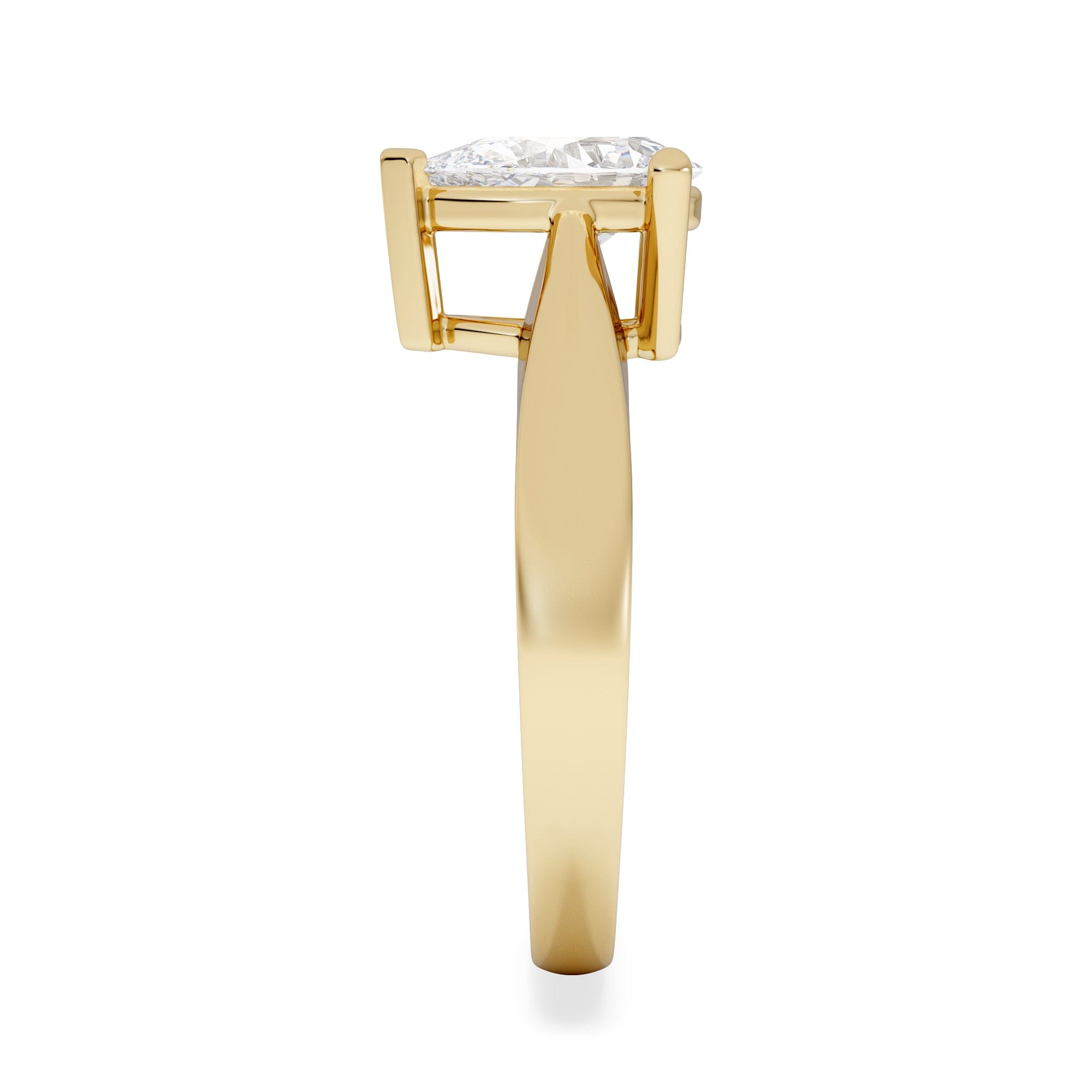 Diamond Naomi Pear Cut Lab Diamond Engagement Ring 1.00ct H/SI in 9k Gold
