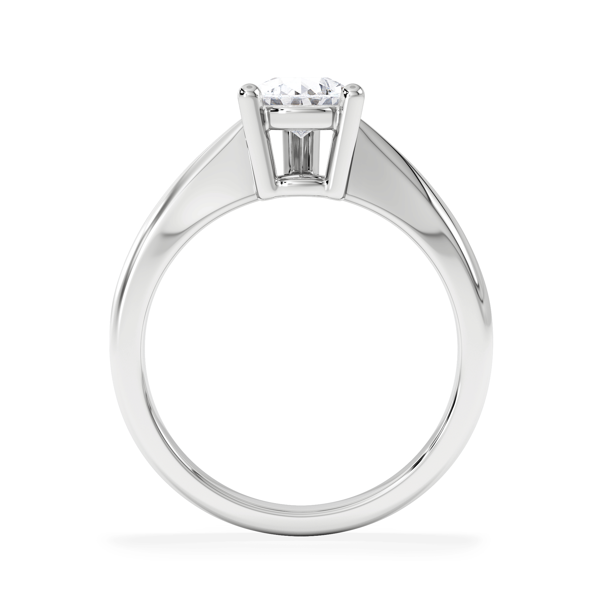 Diamond Naomi Pear Cut Lab Diamond Engagement Ring 1.00ct H/SI in 9k White Gold