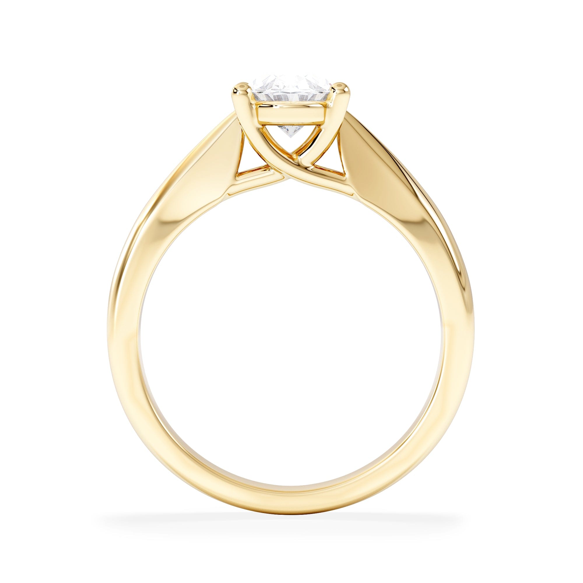 Diamond Naomi Oval Cut Lab Diamond Engagement Ring 1.00ct H/SI in 9k Gold