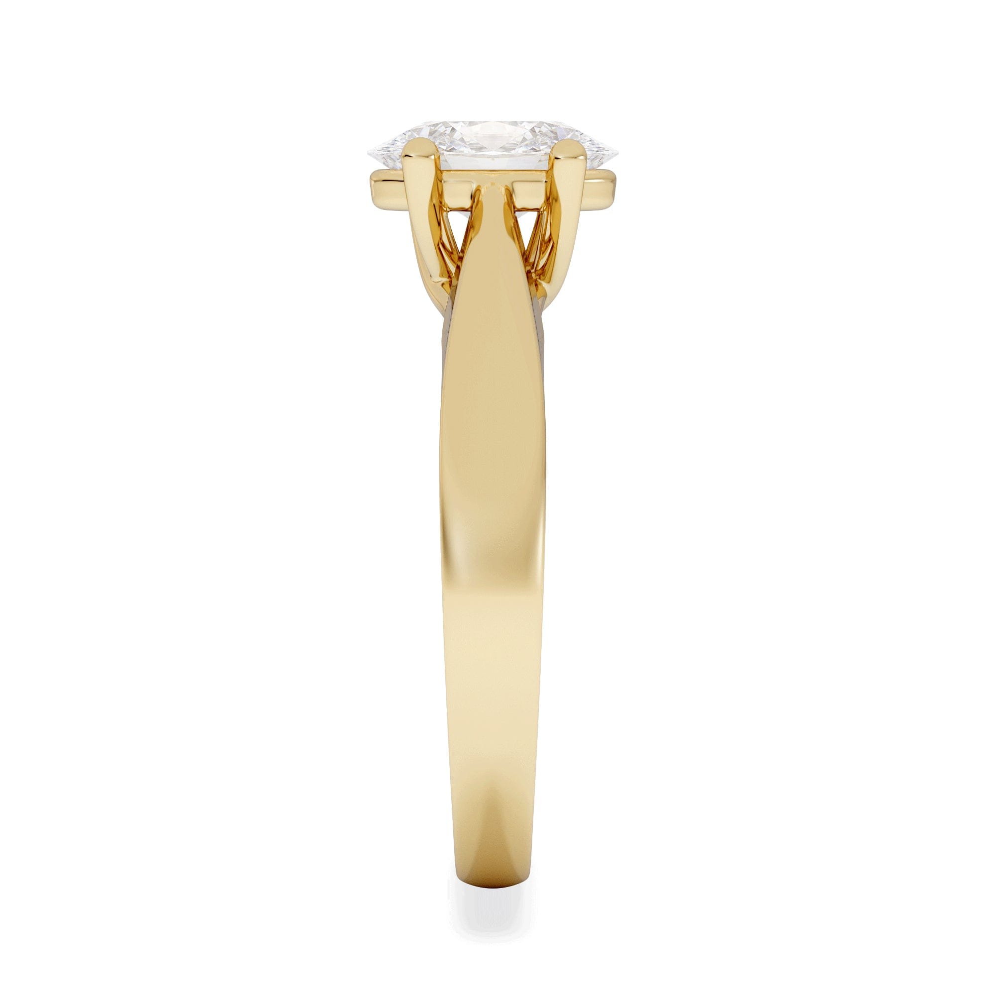 Diamond Naomi Oval Cut Lab Diamond Engagement Ring 1.00ct H/SI in 9k Gold