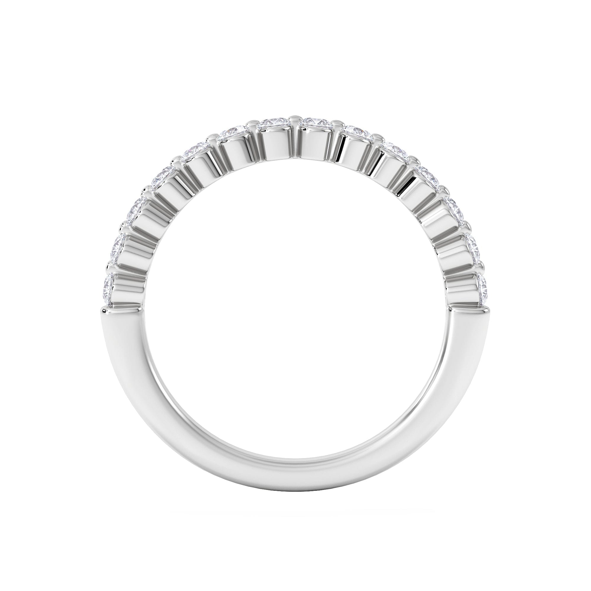 Diamond Solstice 0.35ct Lab Diamond Half Eternity Ring F/VS in 9k White Gold