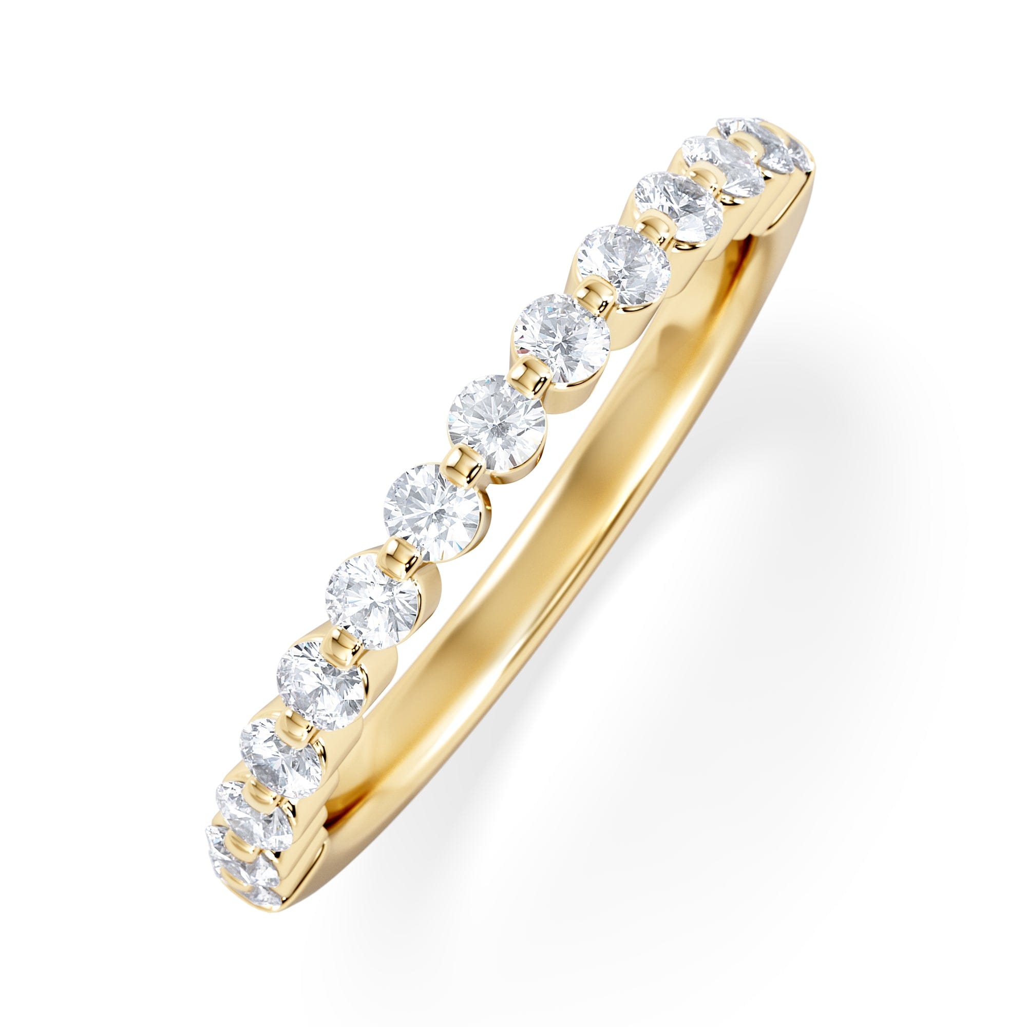 Diamond Solstice 0.35ct Lab Diamond Half Eternity Ring F/VS in 9k Gold