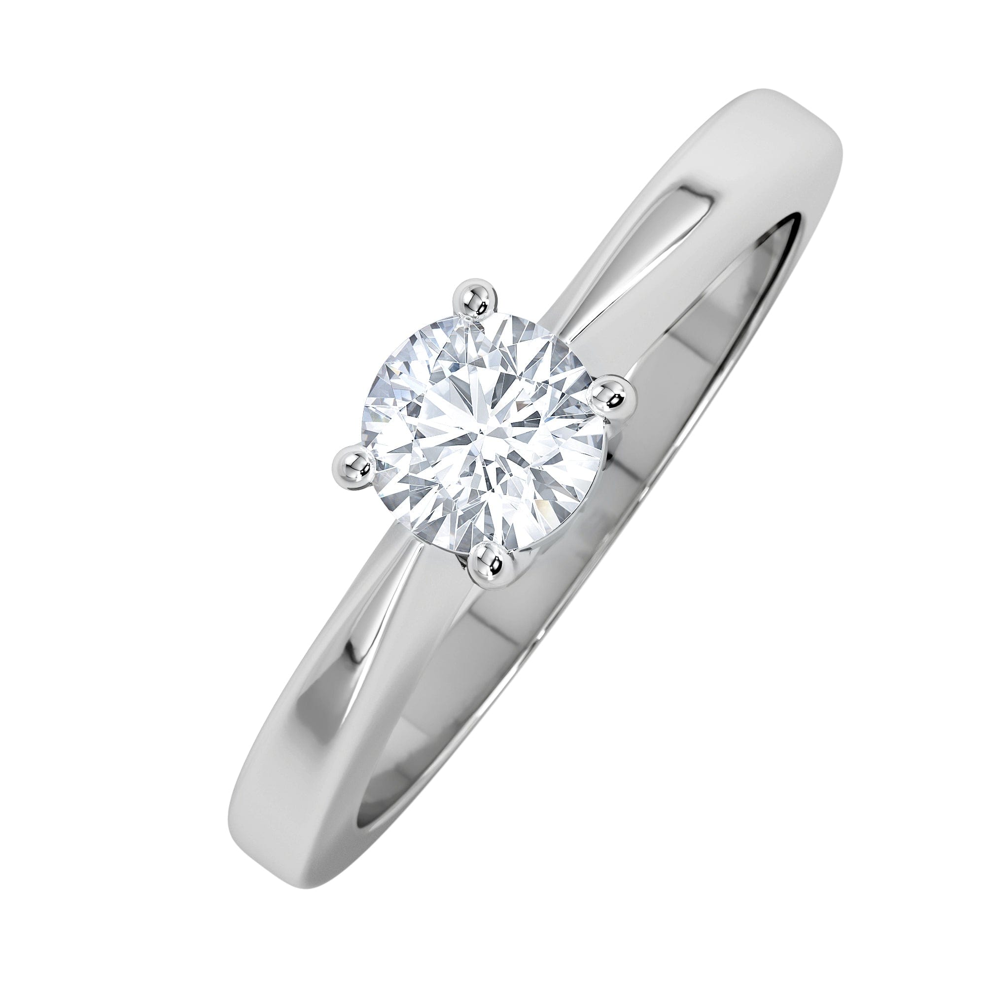 Diamond Naomi Lab Diamond Engagement Ring 0.50ct H/Si 9K White Gold